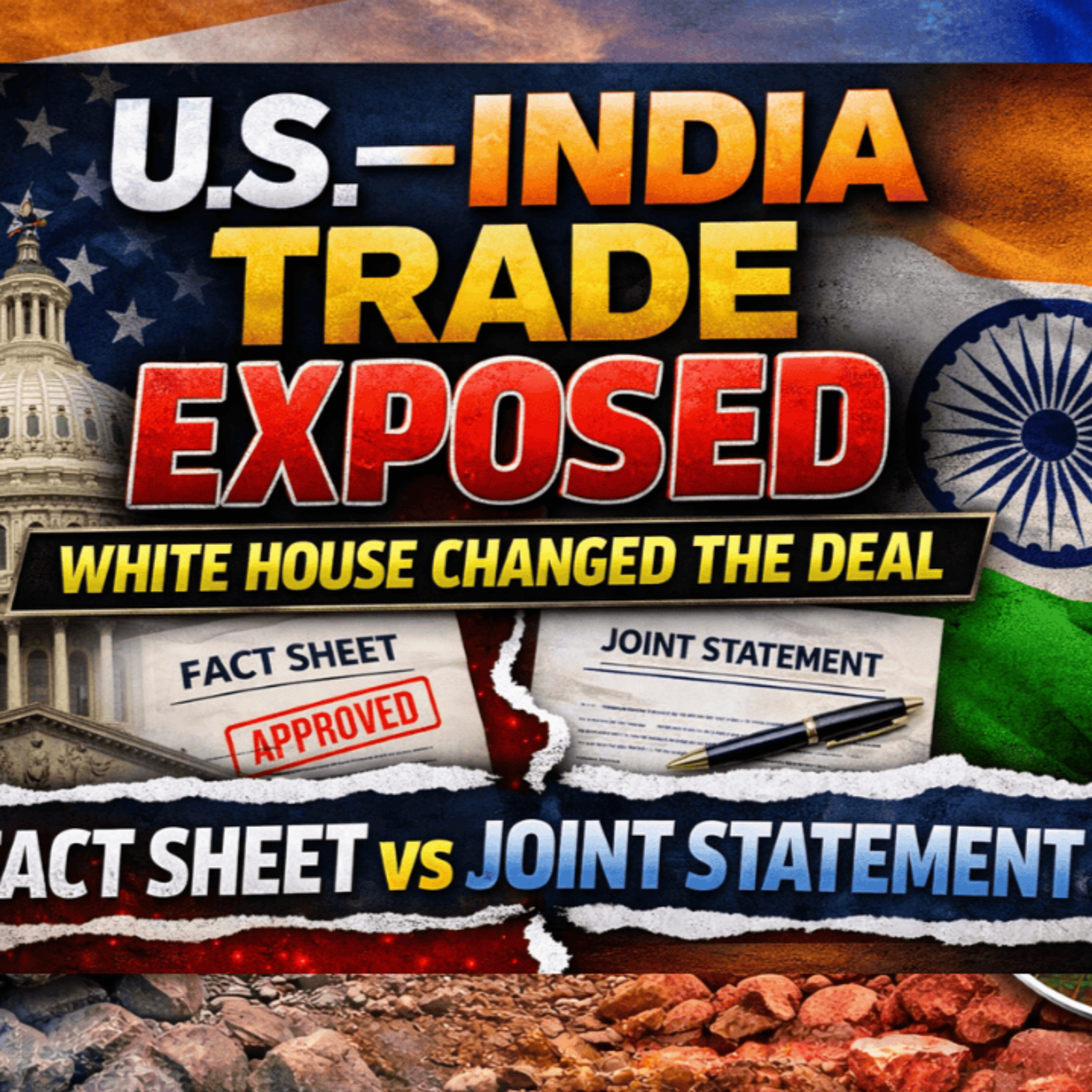 S4E20 U.S.–India Trade EXPOSED: White House Changes the Deal in the Fact Sheet episode artwork