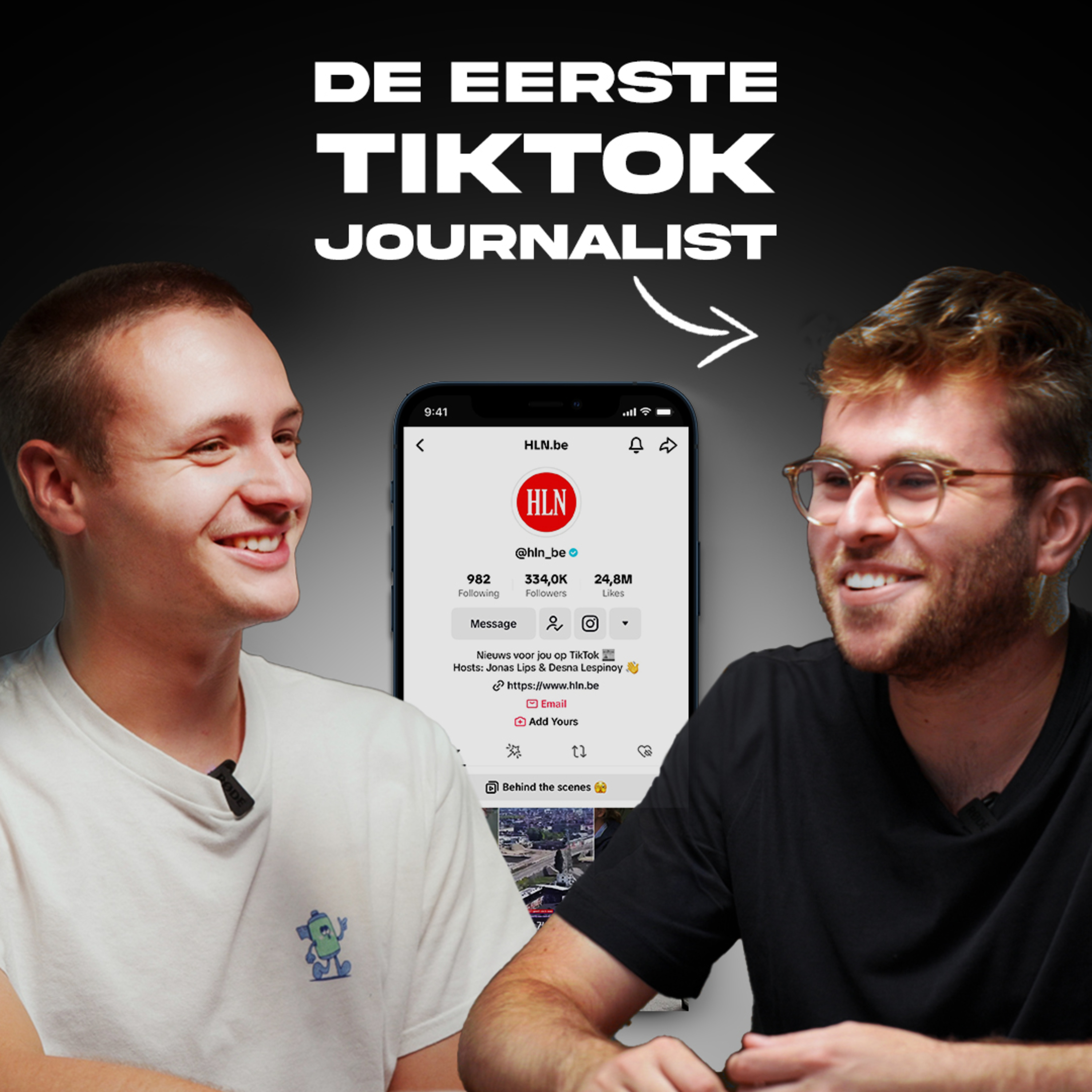De 1ste TikTok journalist van België: Jonas Lips over nieuws brengen op sociale media en short form content episode artwork