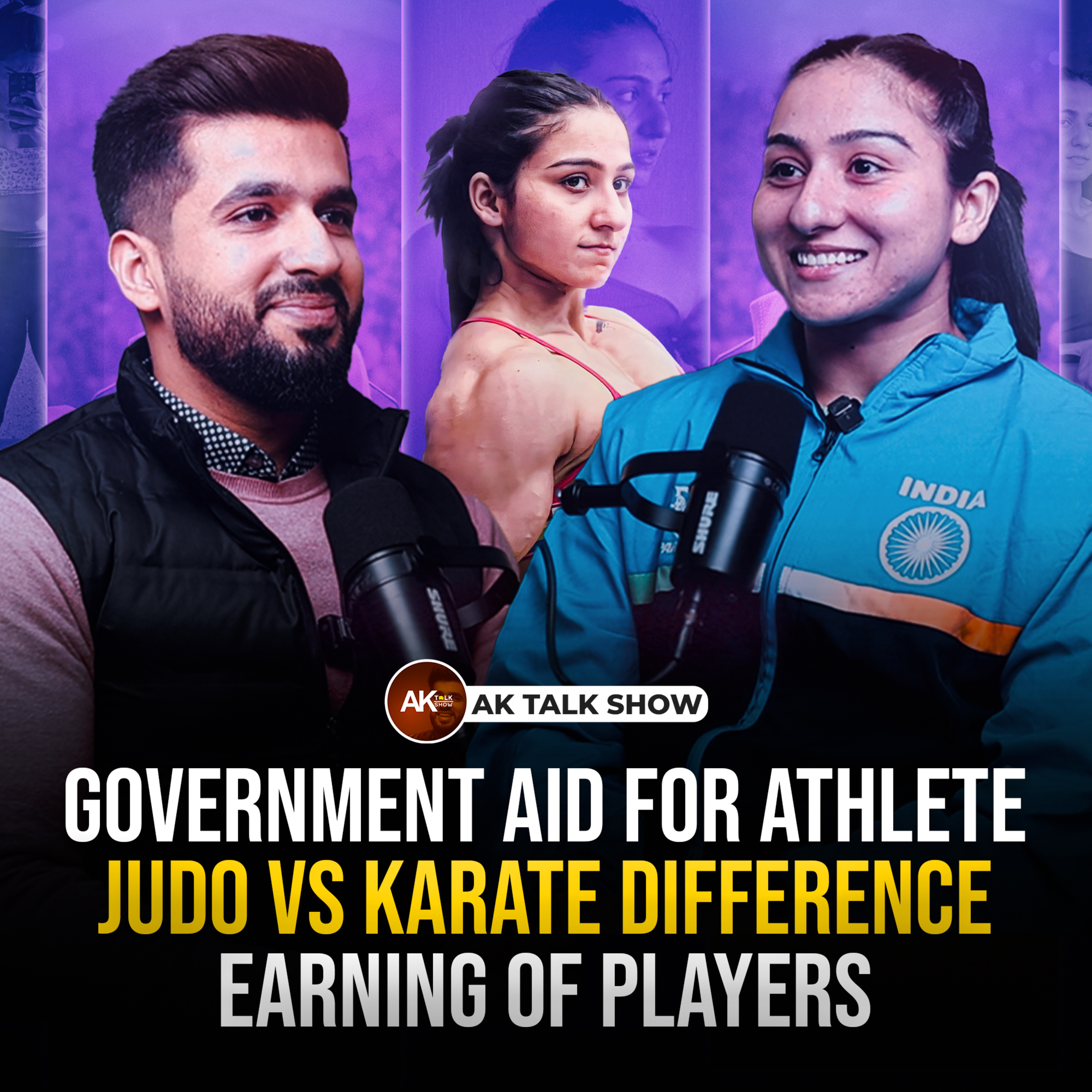 Priya About Government Aid Fro Athlete , Judo VS Karate Difference , Earning Of Players | AK Talk Show episode artwork