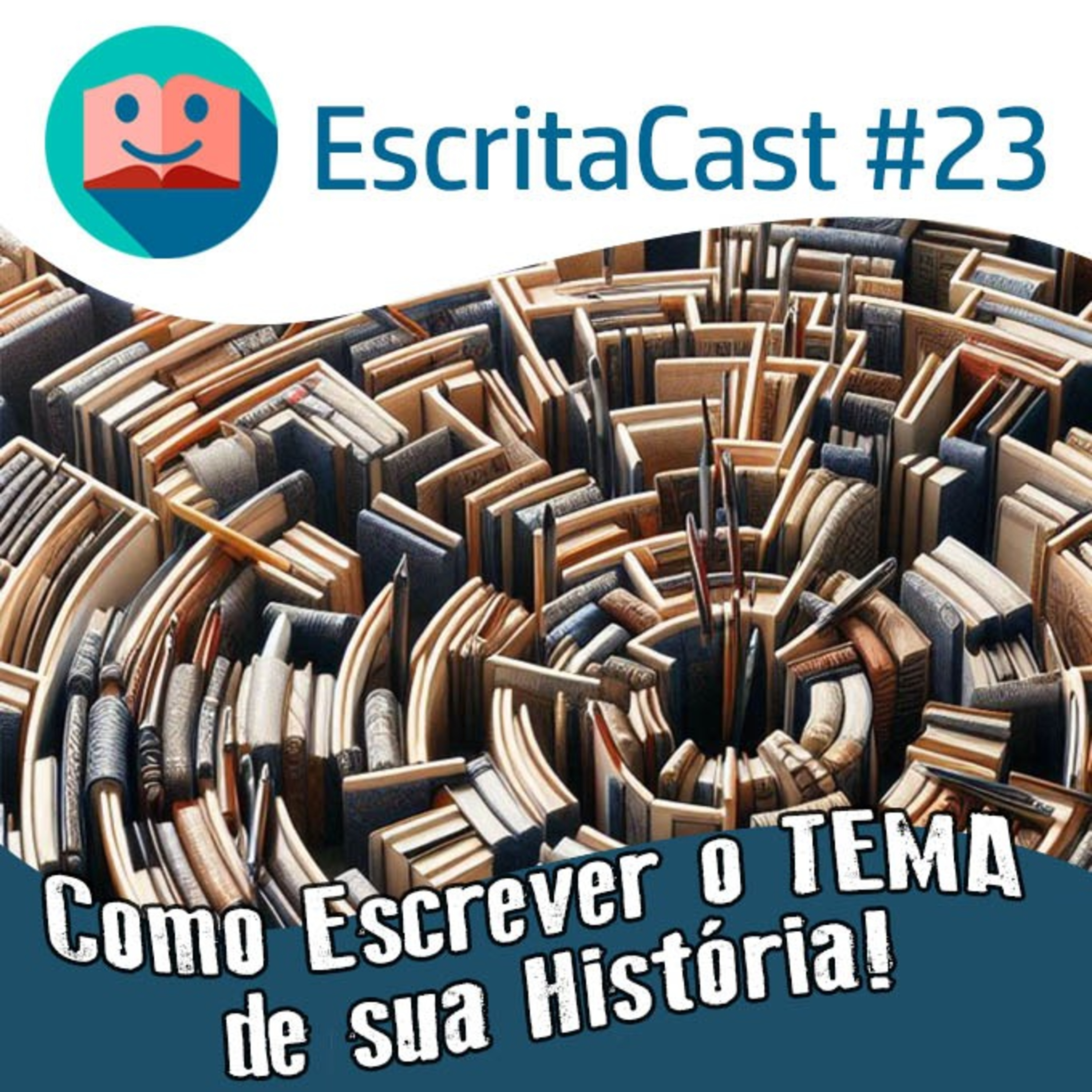 #023 - Como Escrever o TEMA da sua História - Carlos Rocha e Newton Nitro - Escritacast - Dicas para Escritores episode artwork