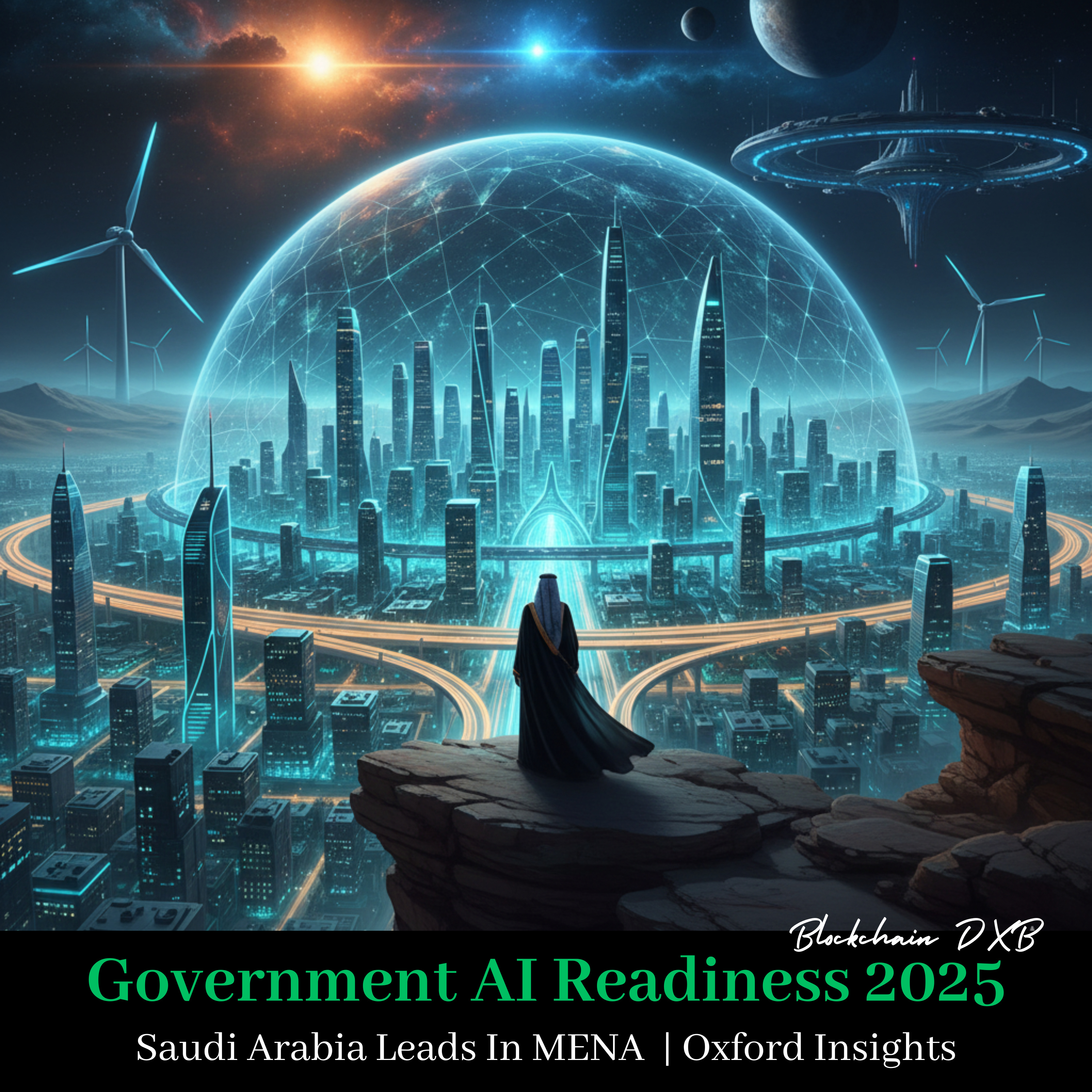 "🤖🌐📈 Government AI Readiness 2025: 🌟 Saudi Arabia Leads in MENA Region 🌍 | Oxford Insights 📊"