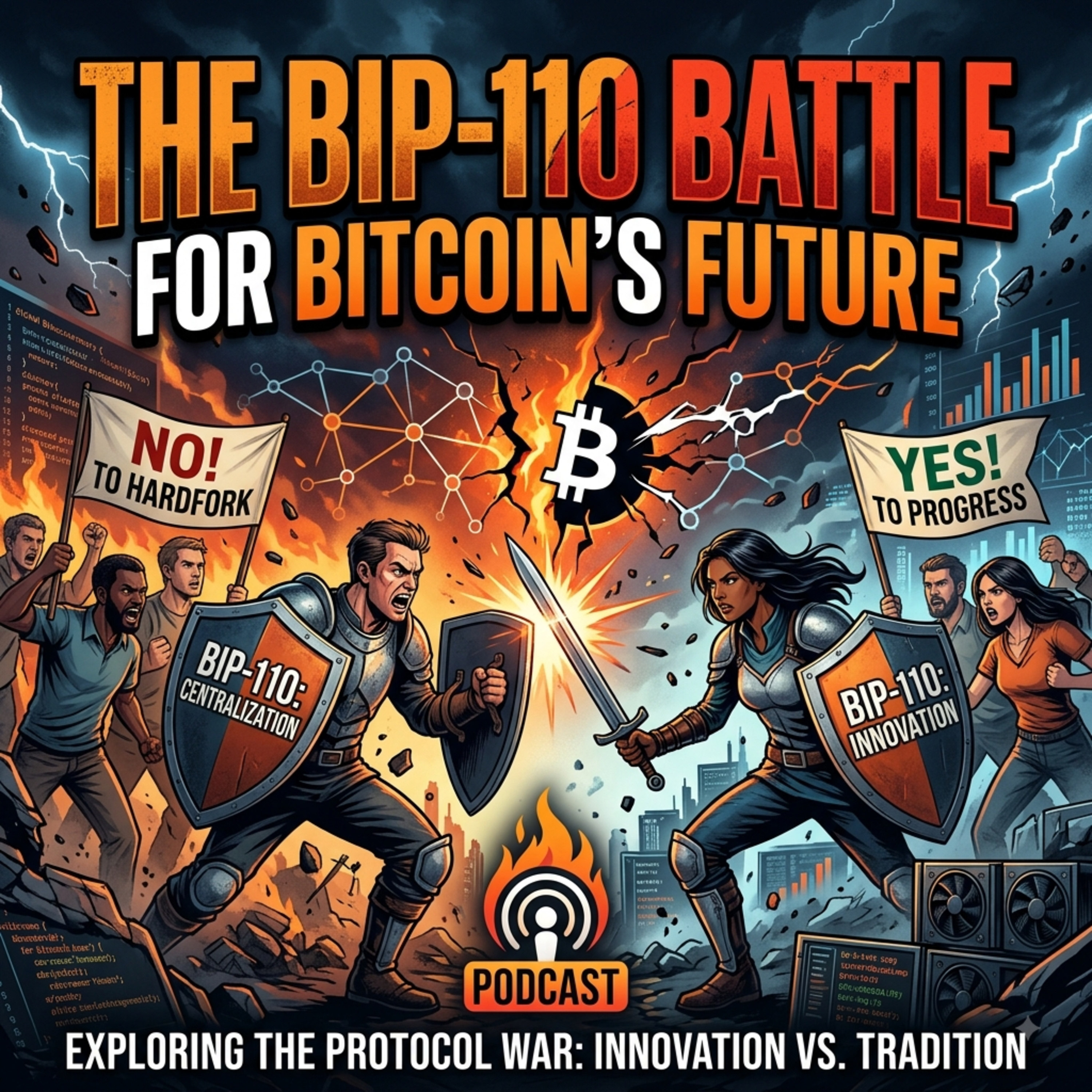 🔥 BIP-110: Is Bitcoin Under Attack? ⚔️ The Battle for Bitcoin’s Soul ₿ episode artwork