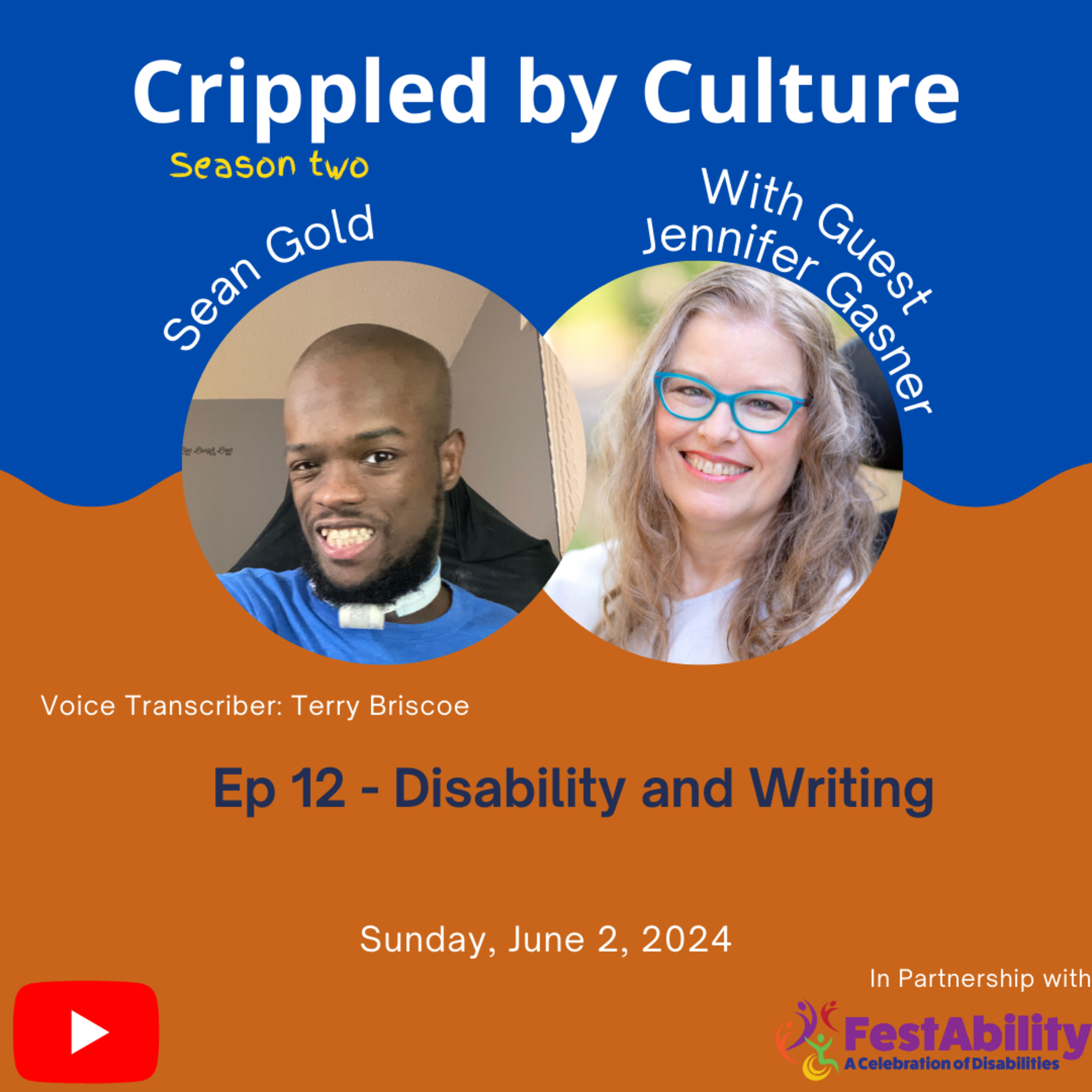 Disability and Writing w/ Jennifer Gasner episode artwork