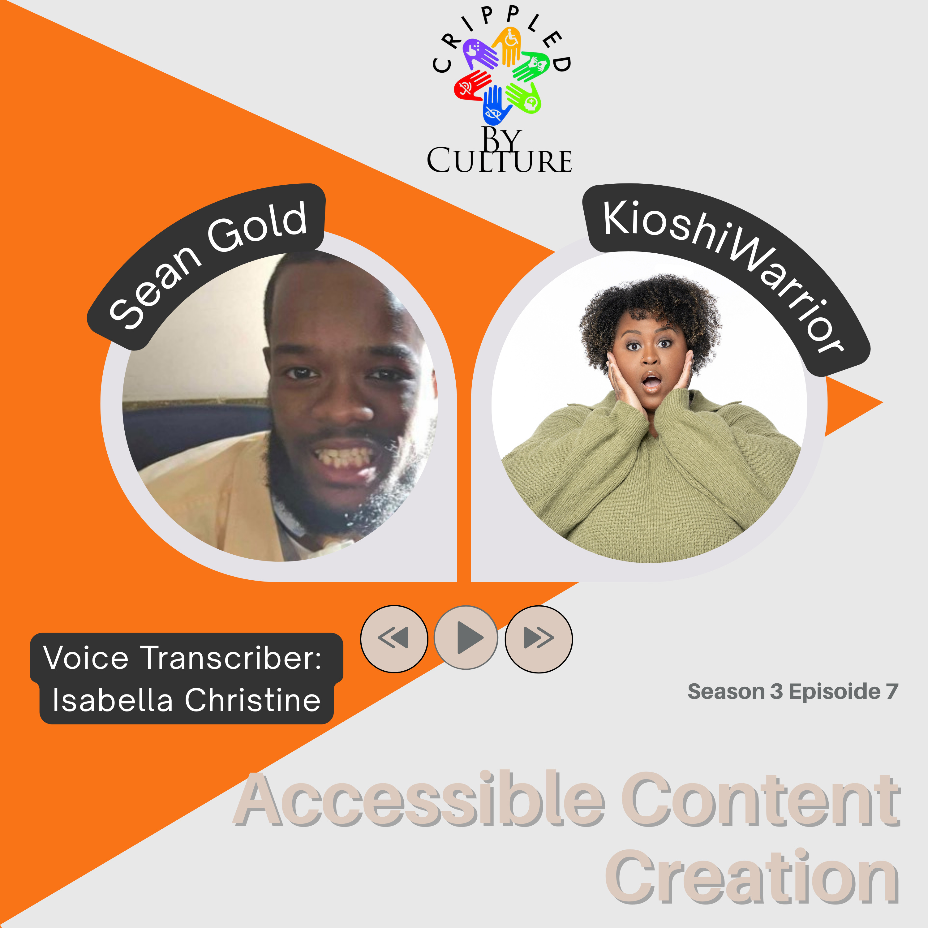 Accessible content creation with KioshiWarrior episode artwork
