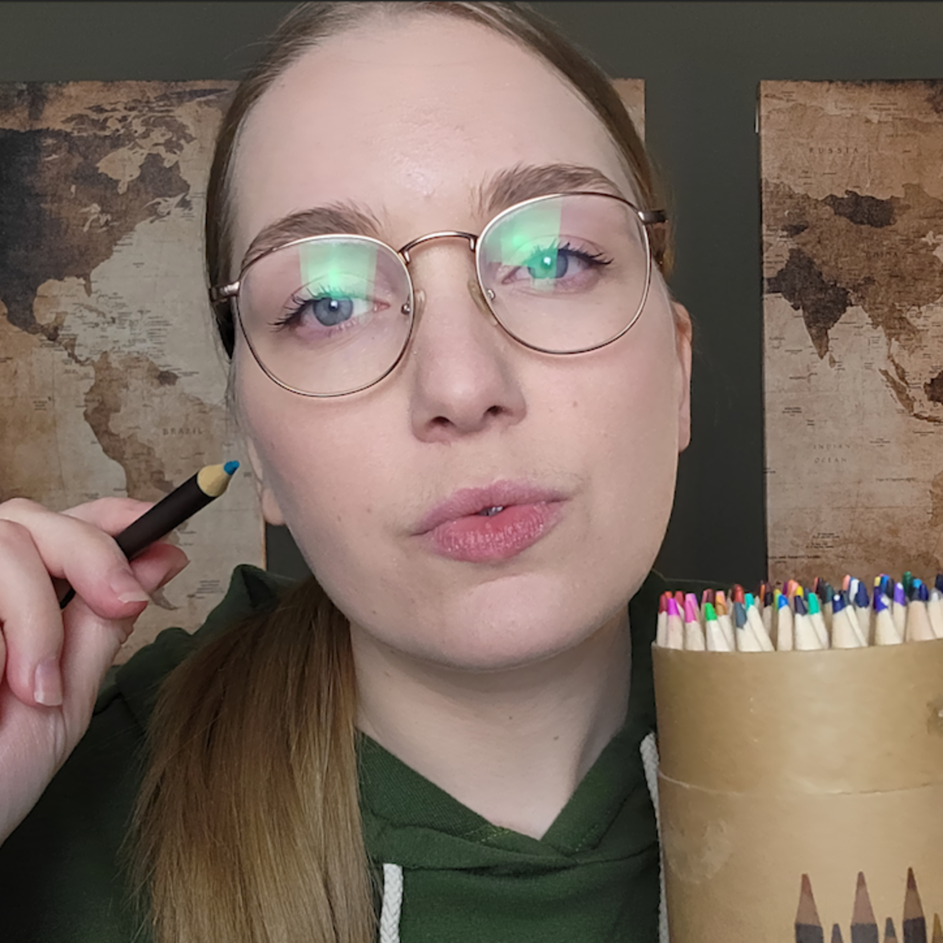 ASMR | Coloring on Your Face 🎨(colored pencils, personal attention) episode artwork