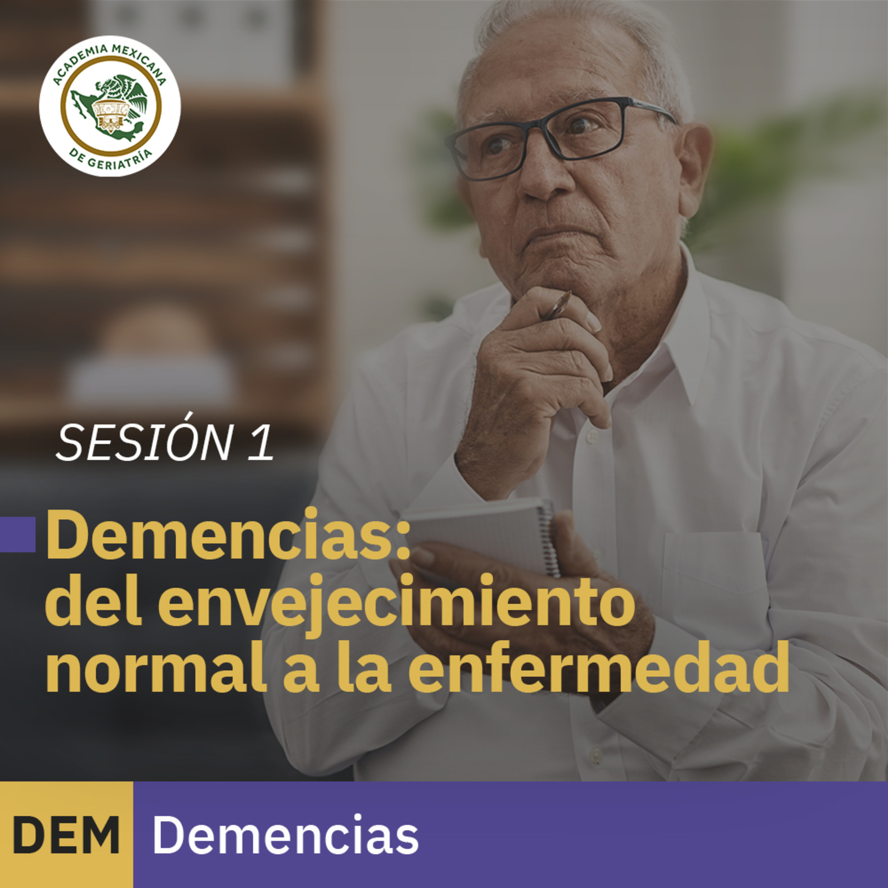 Demencias: del envejecimiento normal a la enfermedad | Dra. María Elena Álvarez Cervantes episode artwork