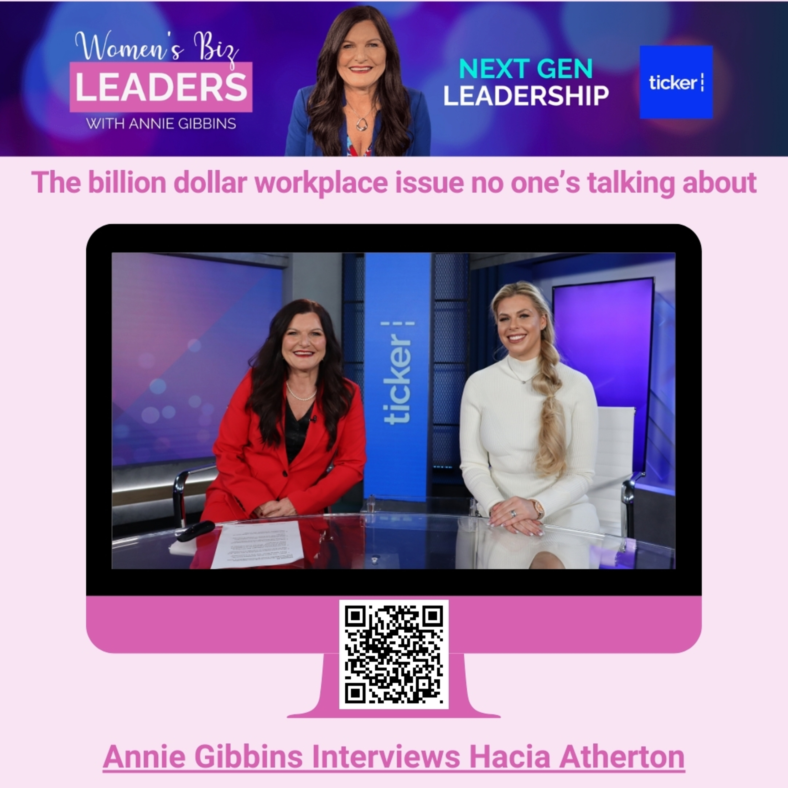 Ep 5: The Billion Dollar Workplace Issue No One's Talking About with Hacia Atherton | Women's Biz Leaders episode artwork