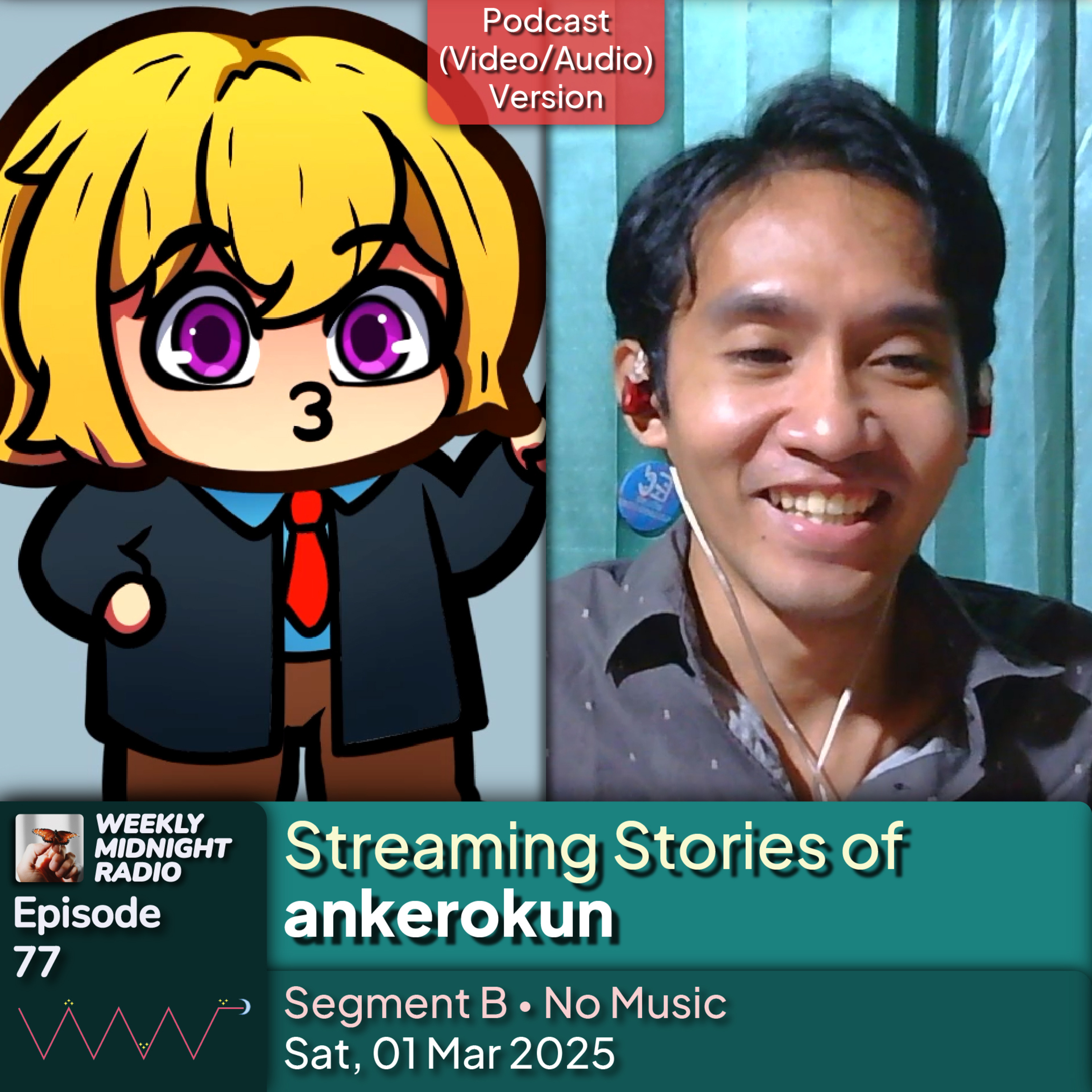 (ID/EN) #WMR EP 77: Streaming Stories of @ankerokun • #WeeklyMidnightRadio episode artwork