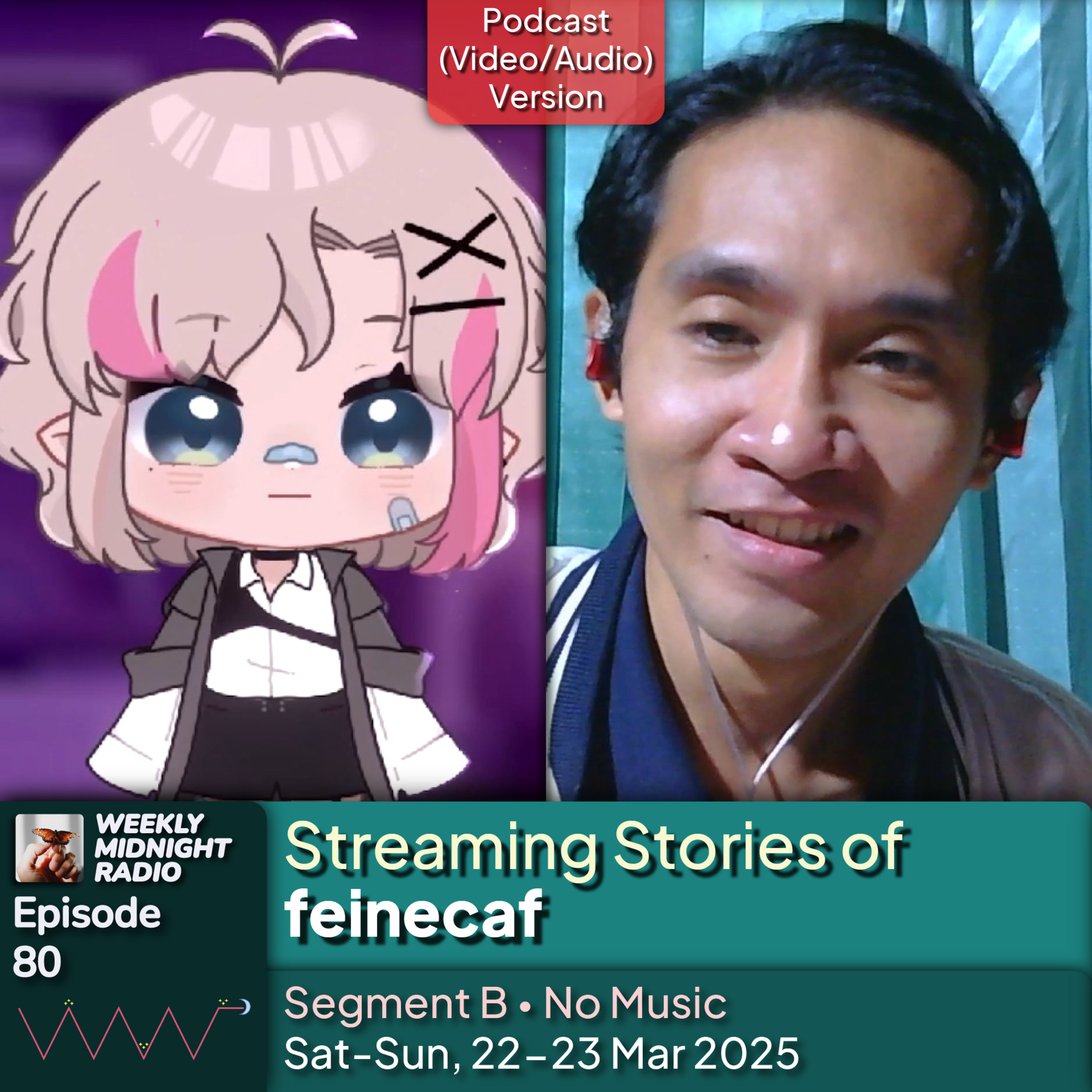(ID/EN) #WMR EP 80: Streaming Stories of @feinecaf • #WeeklyMidnightRadio episode artwork