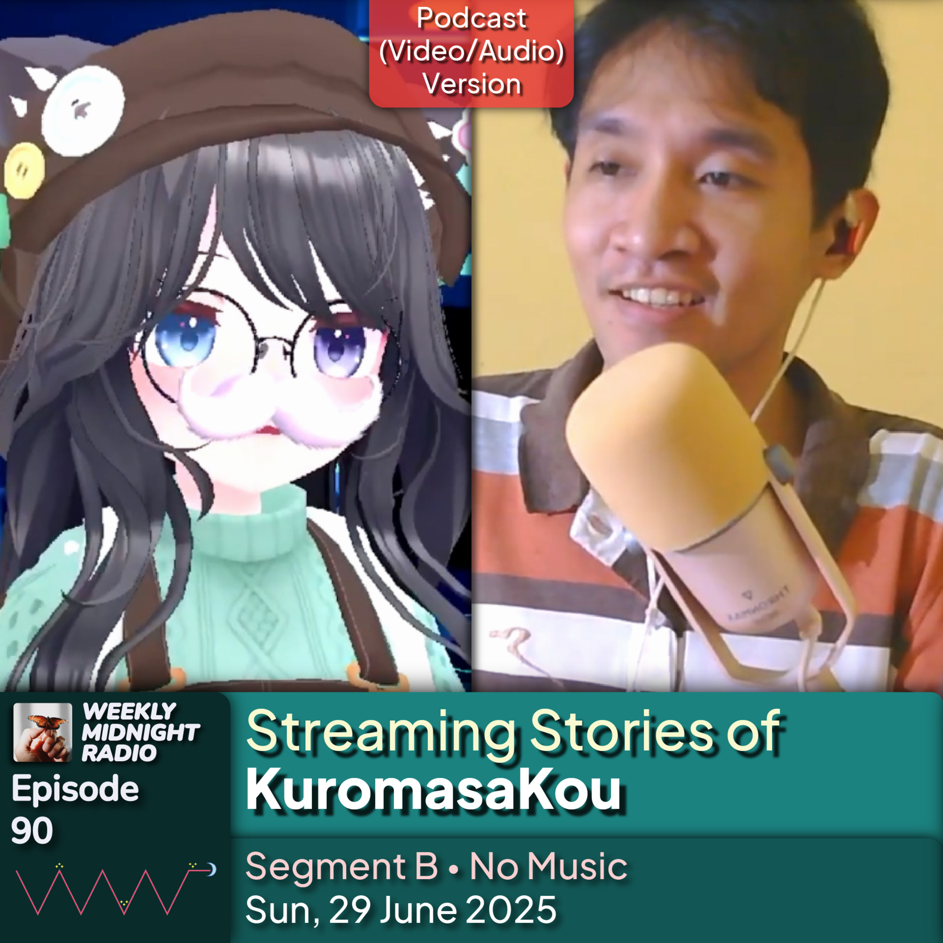 (ID/EN) #WMR EP 90: Streaming Stories of @KuromasaKou • #WeeklyMidnightRadio episode artwork