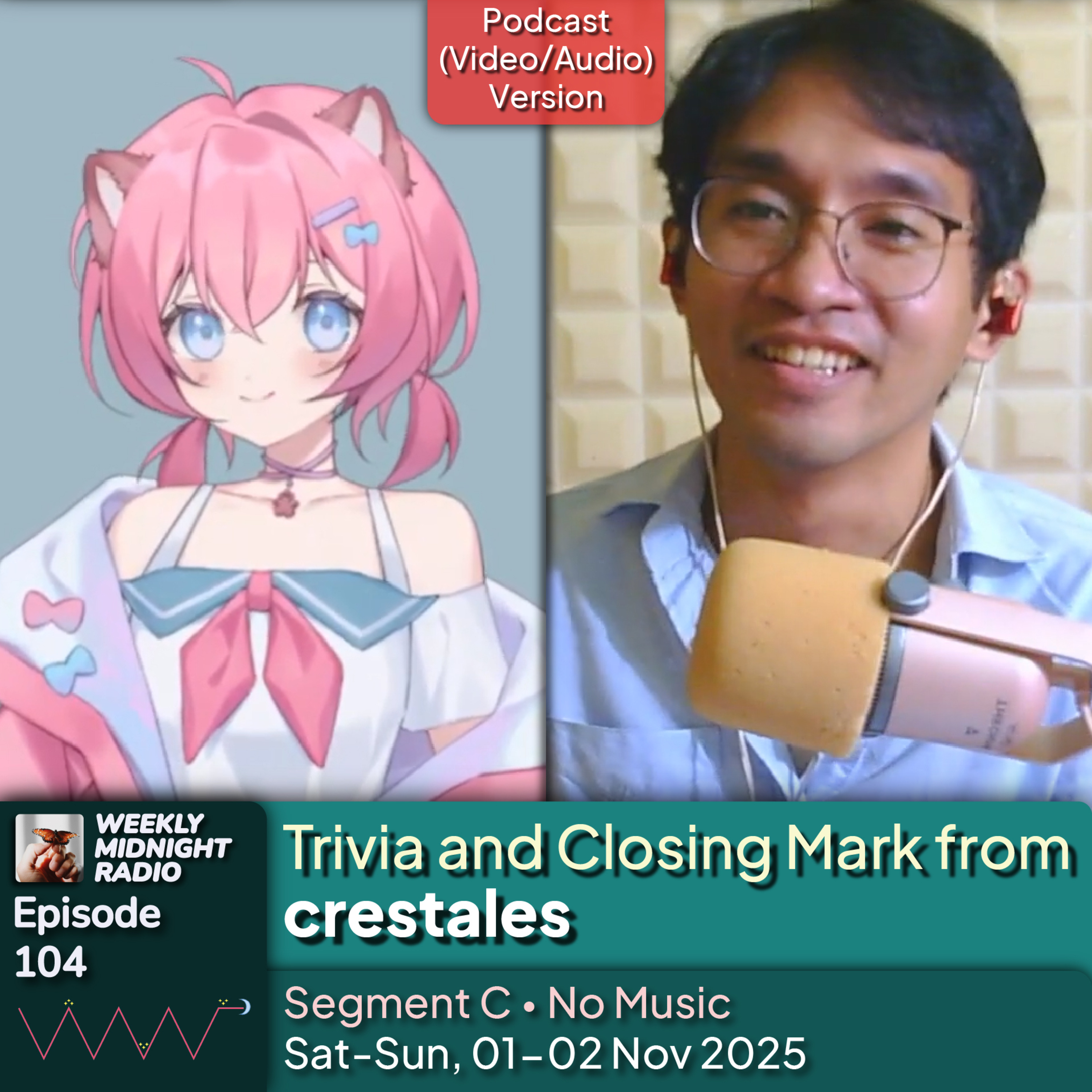 (ID/EN) #WMR EP 104: Trivia and Closing Mark from @crestales β’ #WeeklyMidnightRadio episode artwork