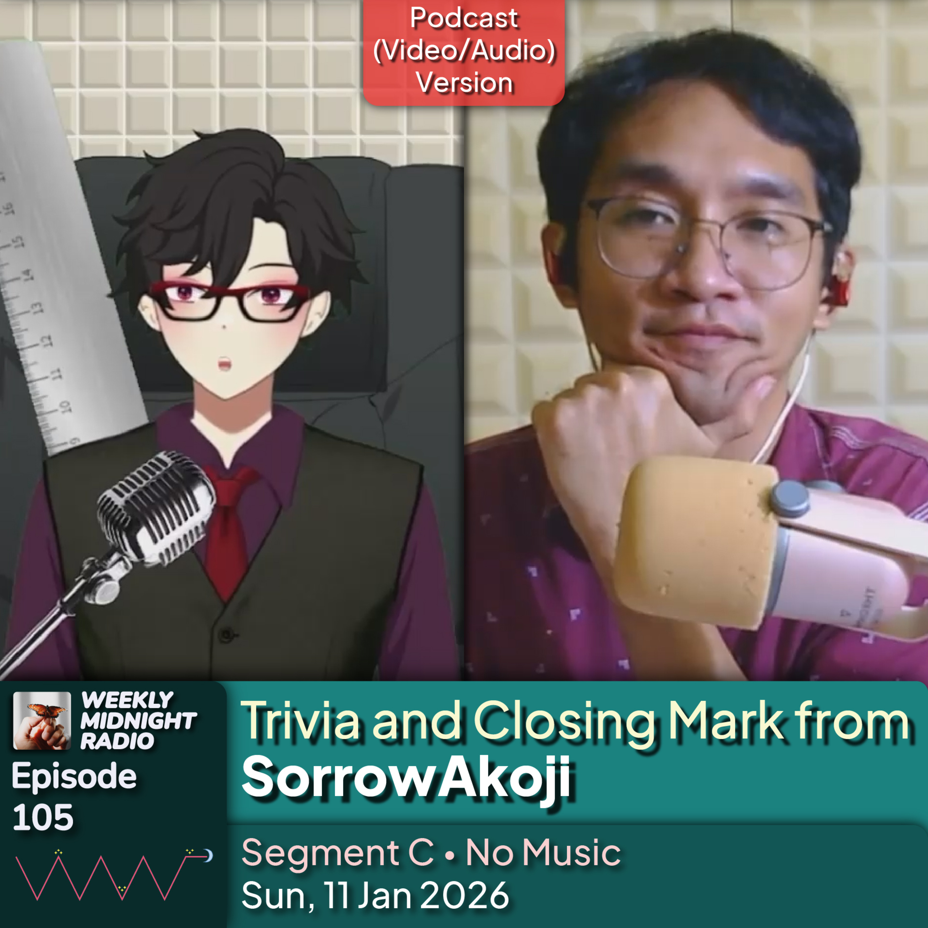(ID/EN) #WMR EP 105: Trivia and Closing Mark from @SorrowAkoji β’ #WeeklyMidnightRadio episode artwork