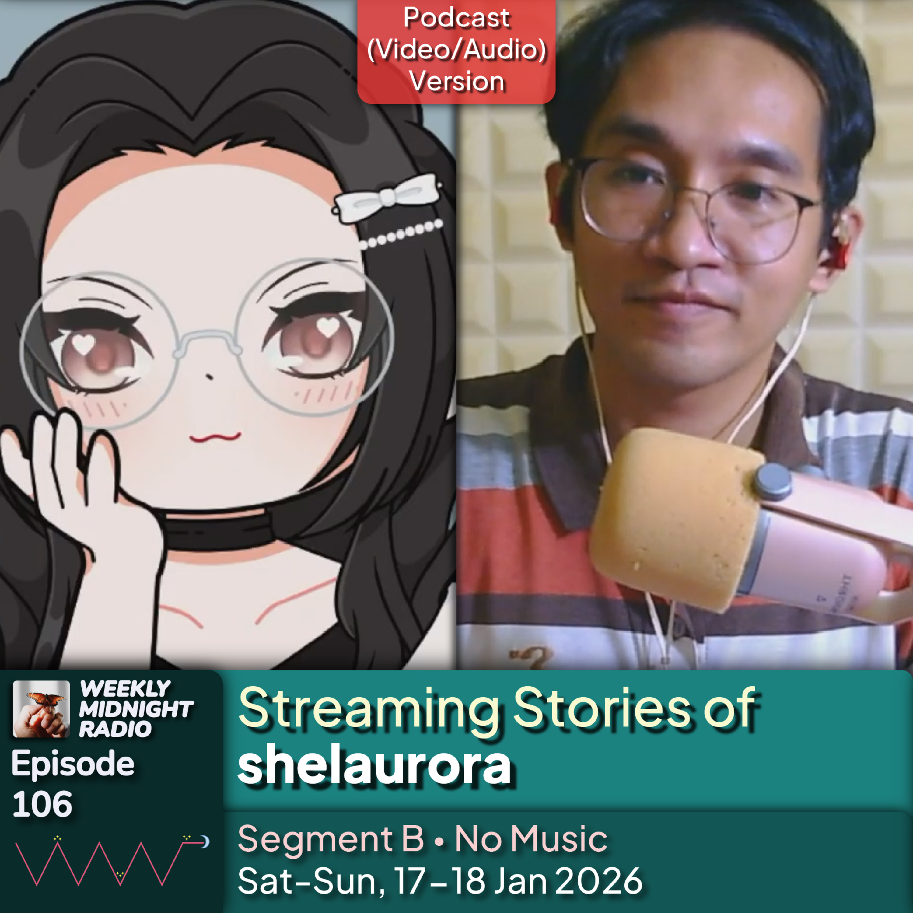 (ID/EN) #WMR EP 106: Streaming Stories of @shelaurora β’ #WeeklyMidnightRadio episode artwork