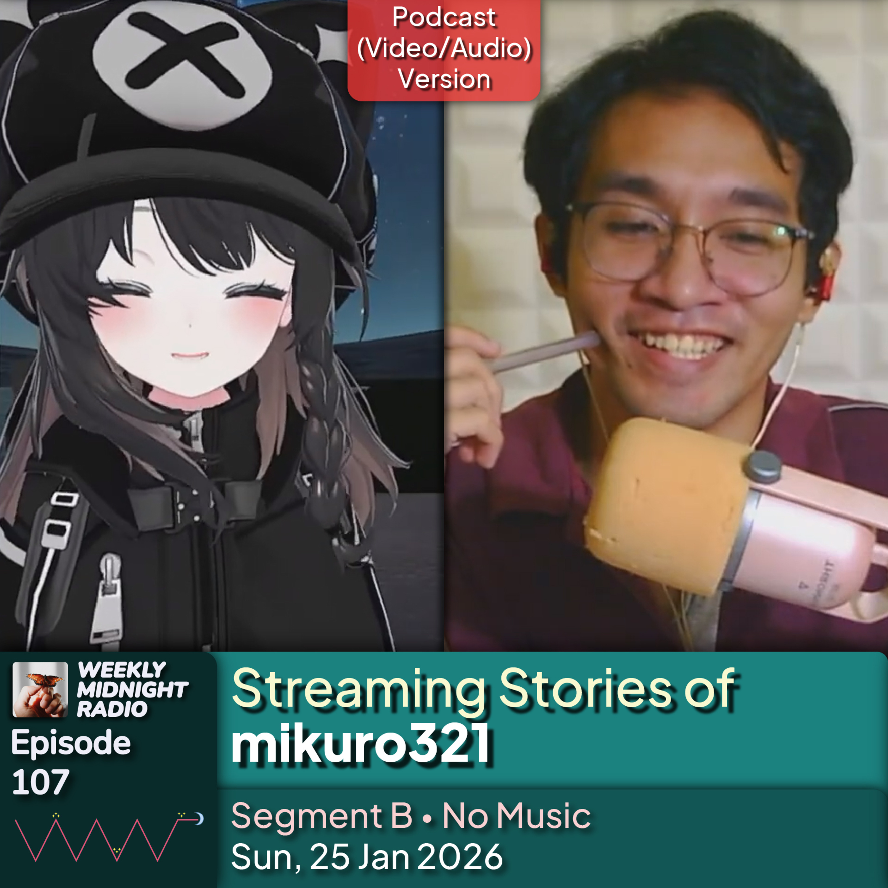 (ID/EN) #WMR EP 107: Streaming Stories of @mikuro321 β’ #WeeklyMidnightRadio episode artwork