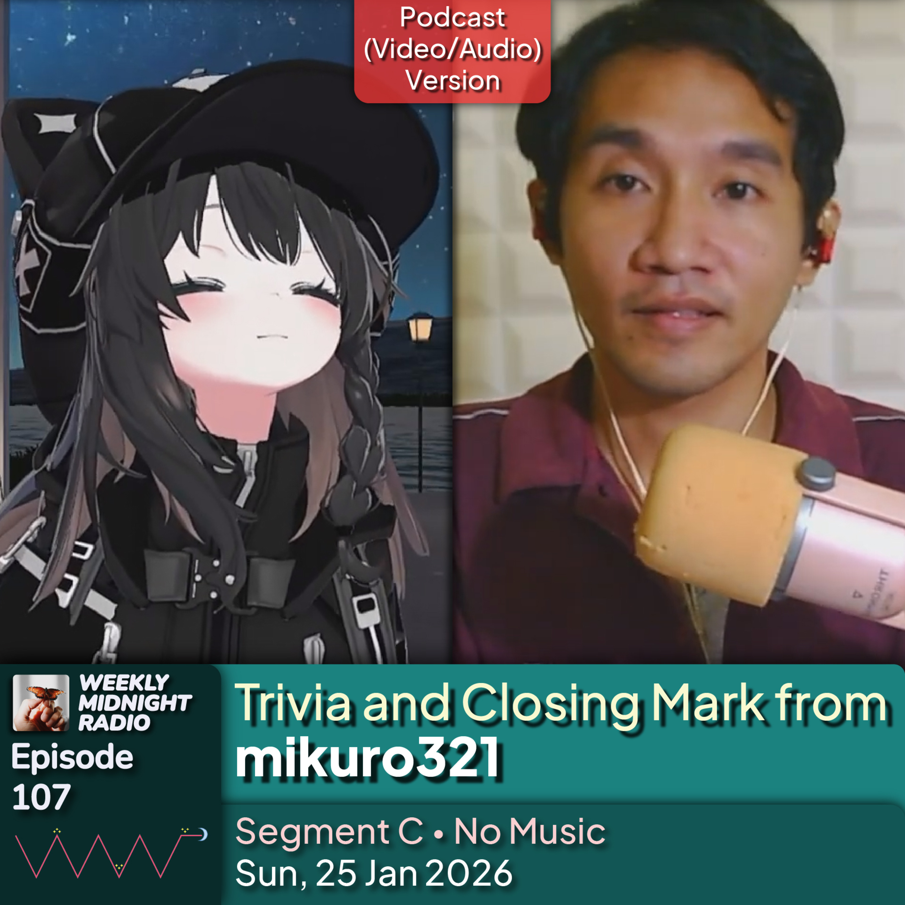 (ID/EN) #WMR EP 107: Trivia and Closing Mark from @mikuro321 β’ #WeeklyMidnightRadio episode artwork