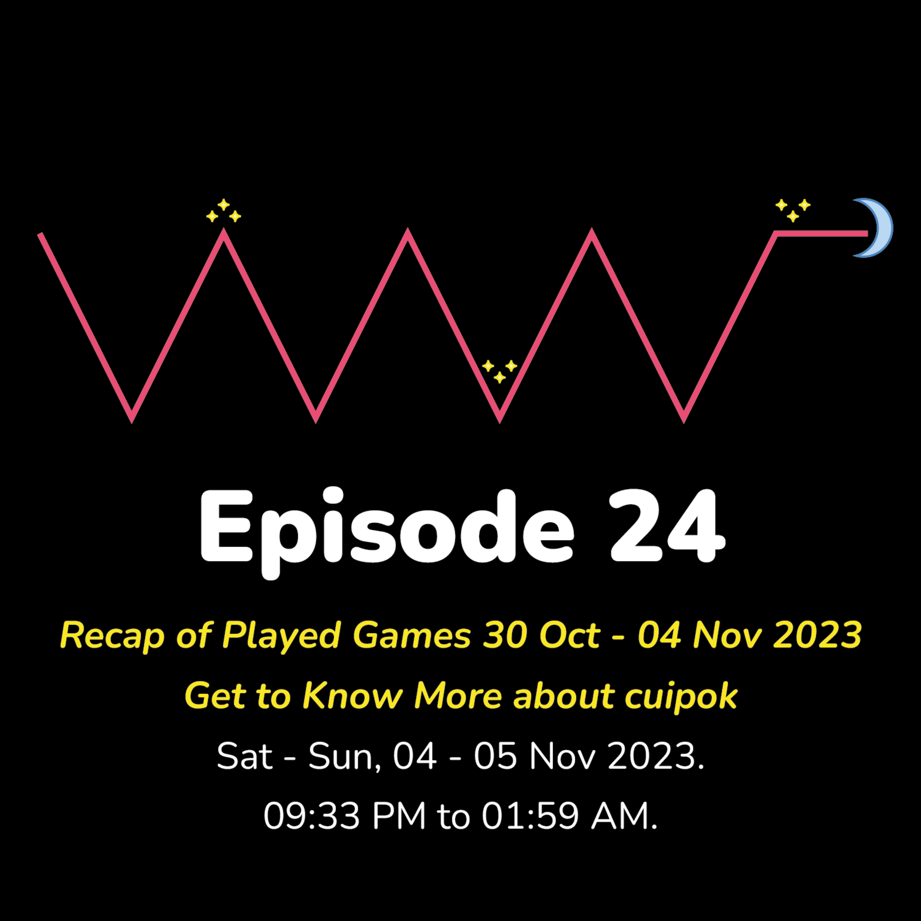 (ID/EN) #WMR EP 24: Games Recap 30/10 - 04/11, Get to Know More @cuipok • #WeeklyMidnightRadio episode artwork