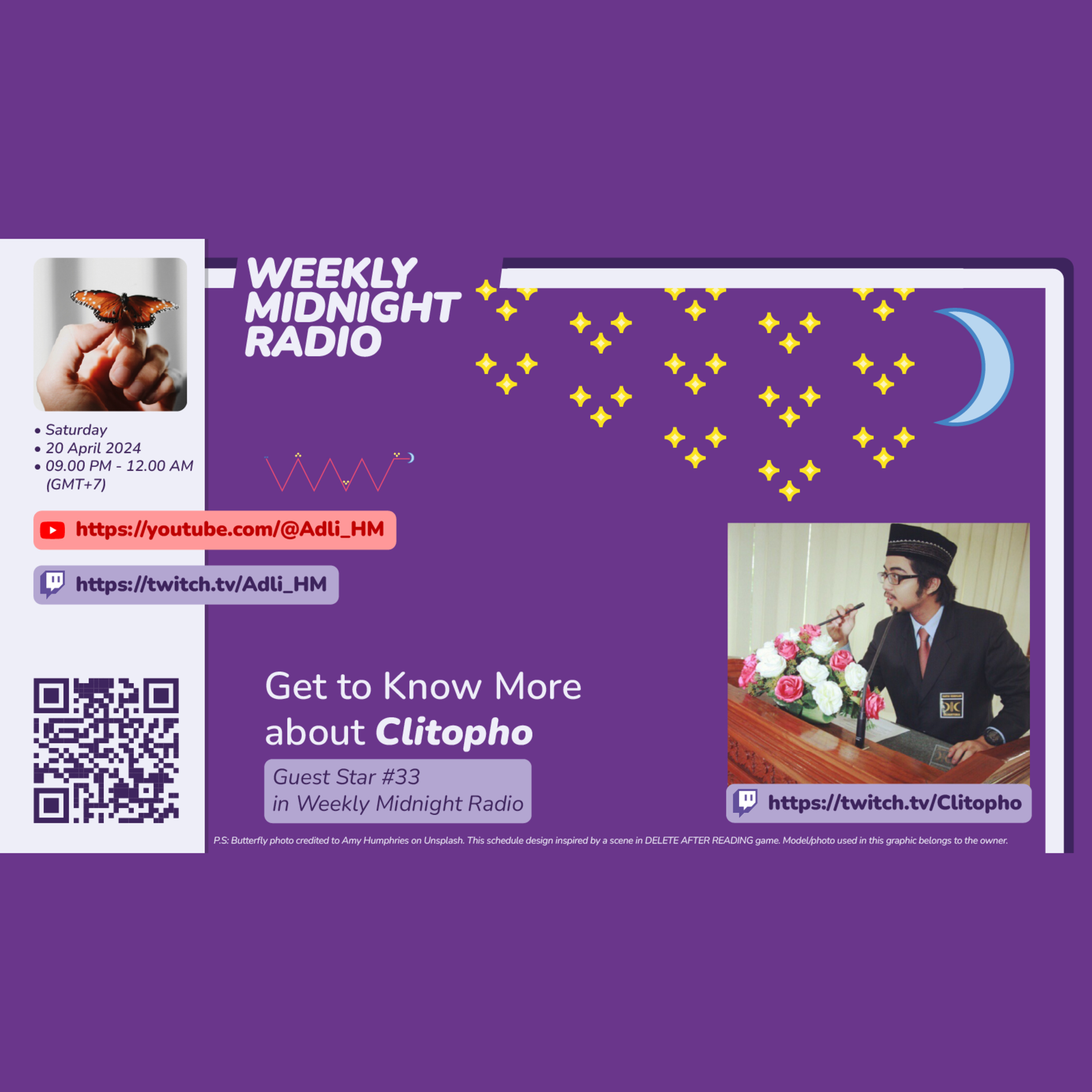 (ID/EN) #WMR EP 39: Get to Know More about @Clitopho • #WeeklyMidnightRadio episode artwork