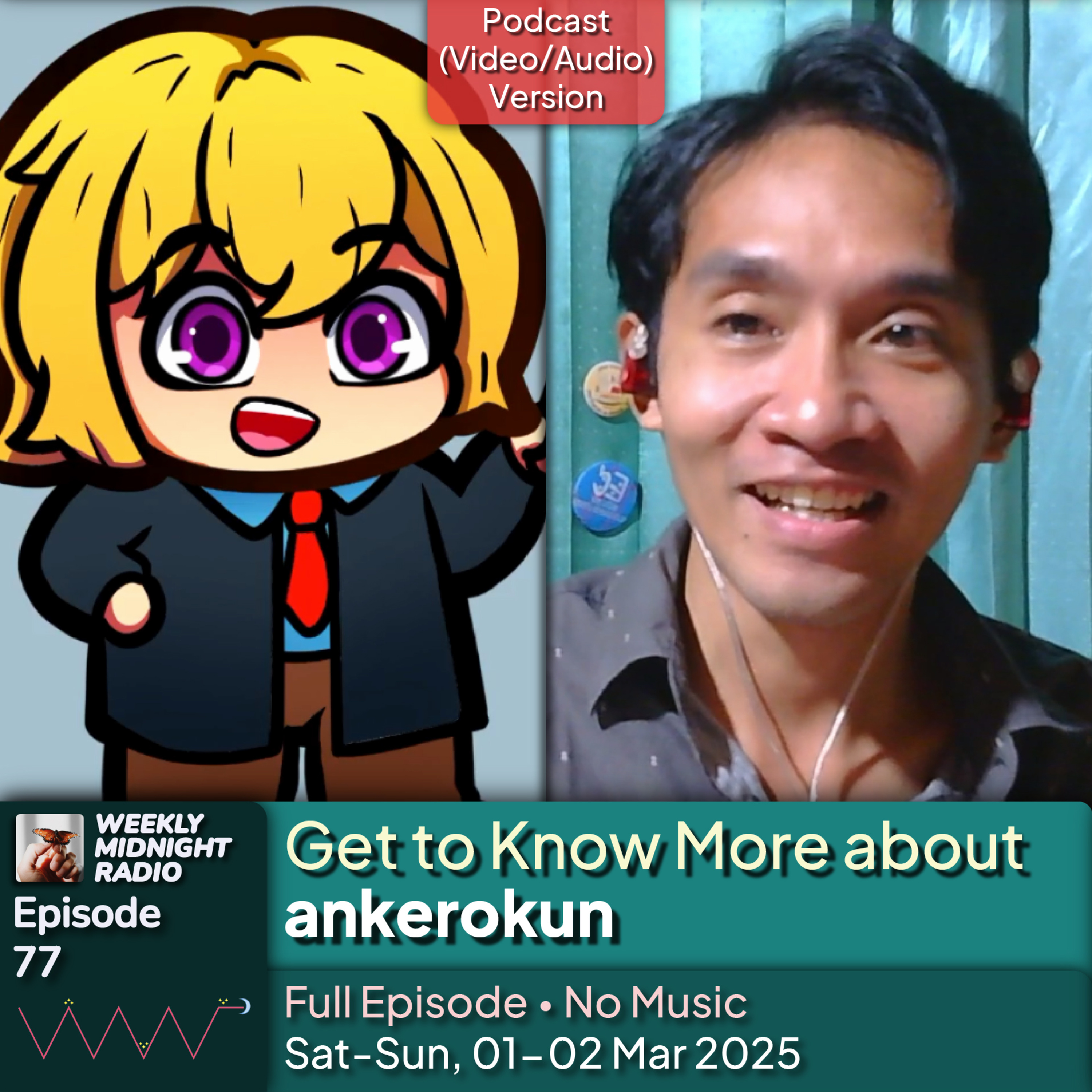 (ID/EN) #WMR EP 77: Get to Know More about @ankerokun • #WeeklyMidnightRadio episode artwork