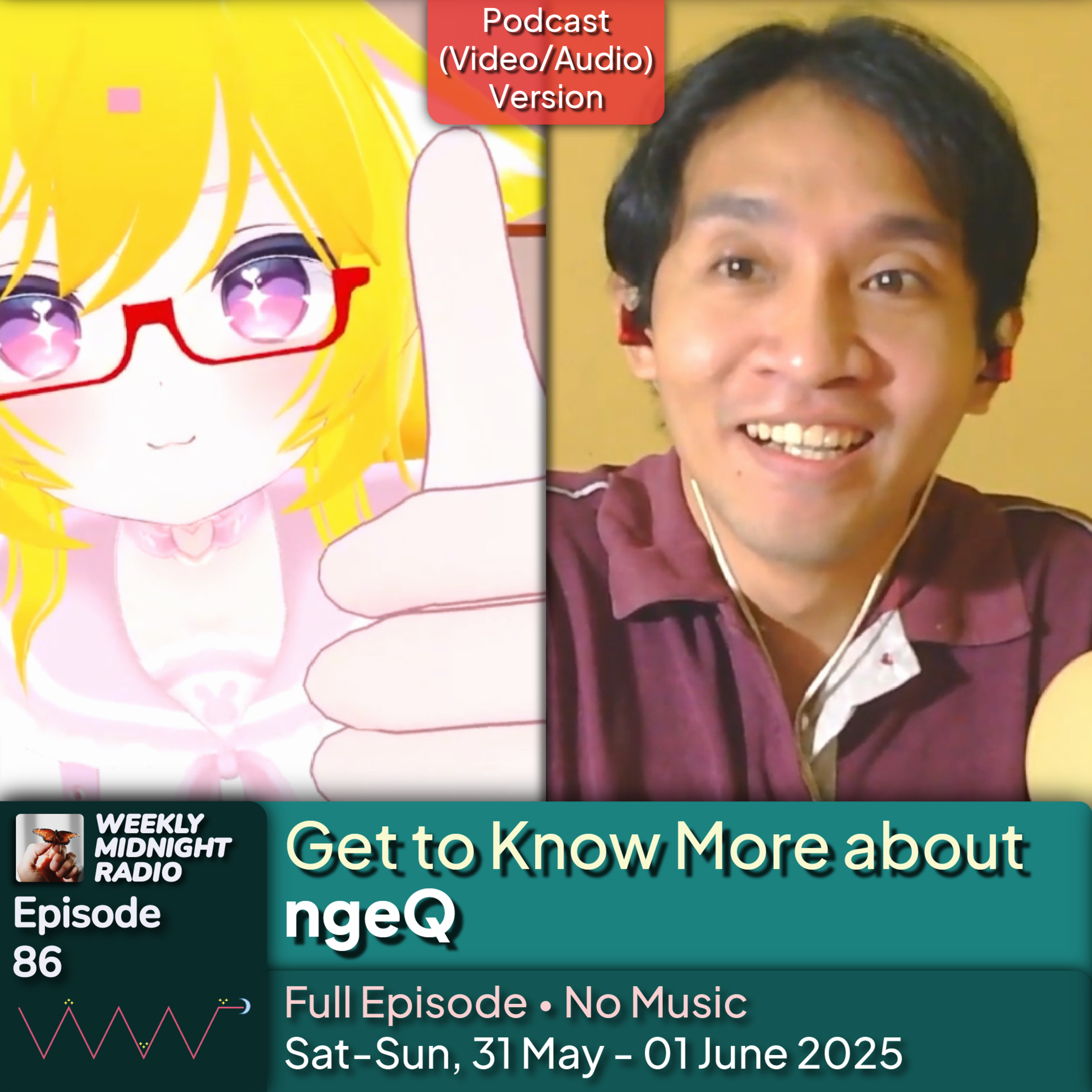 (ID/EN) #WMR EP 86: Get to Know More about @ngeQ • #WeeklyMidnightRadio episode artwork