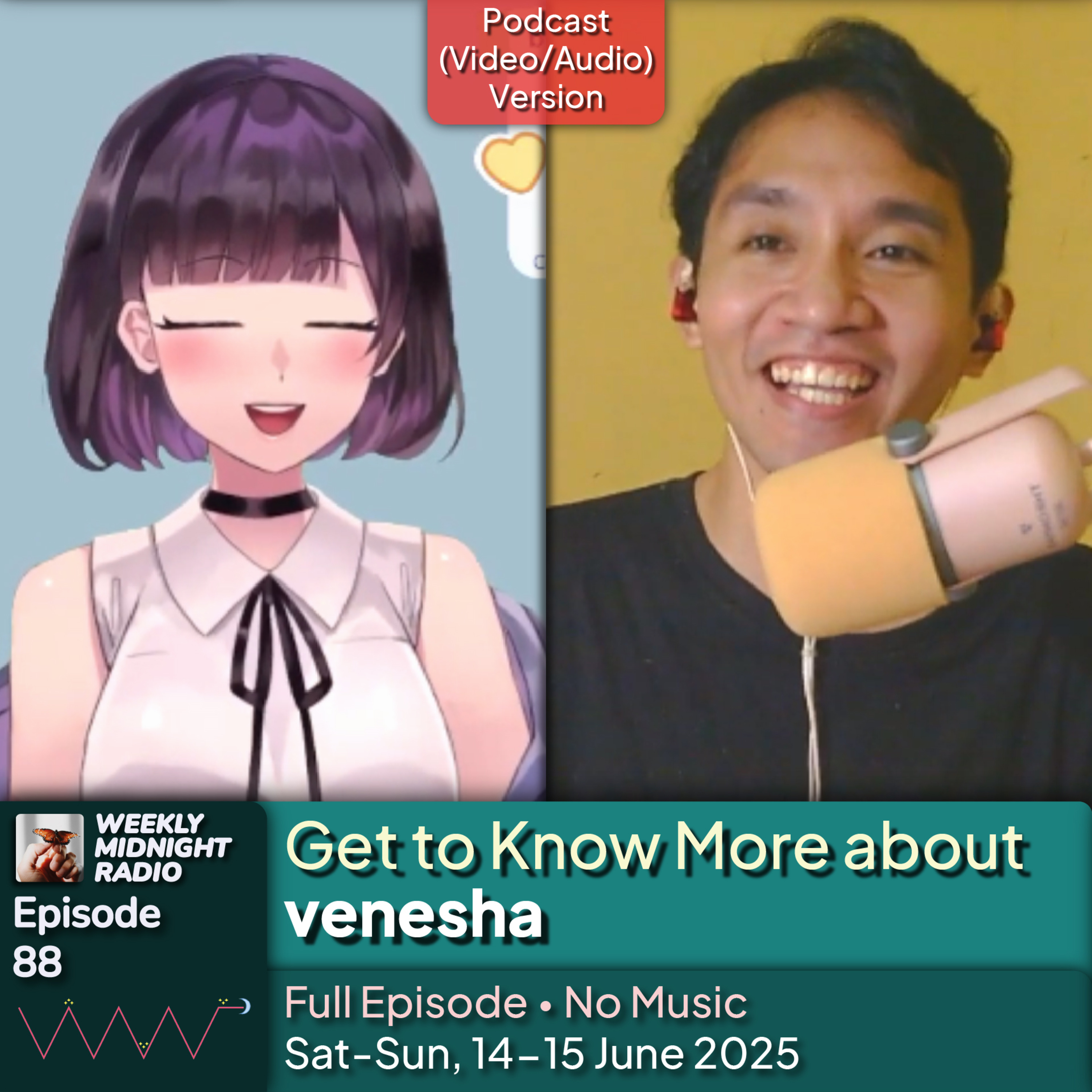(ID/EN) #WMR EP 88: Get to Know More about @venesha • #WeeklyMidnightRadio episode artwork