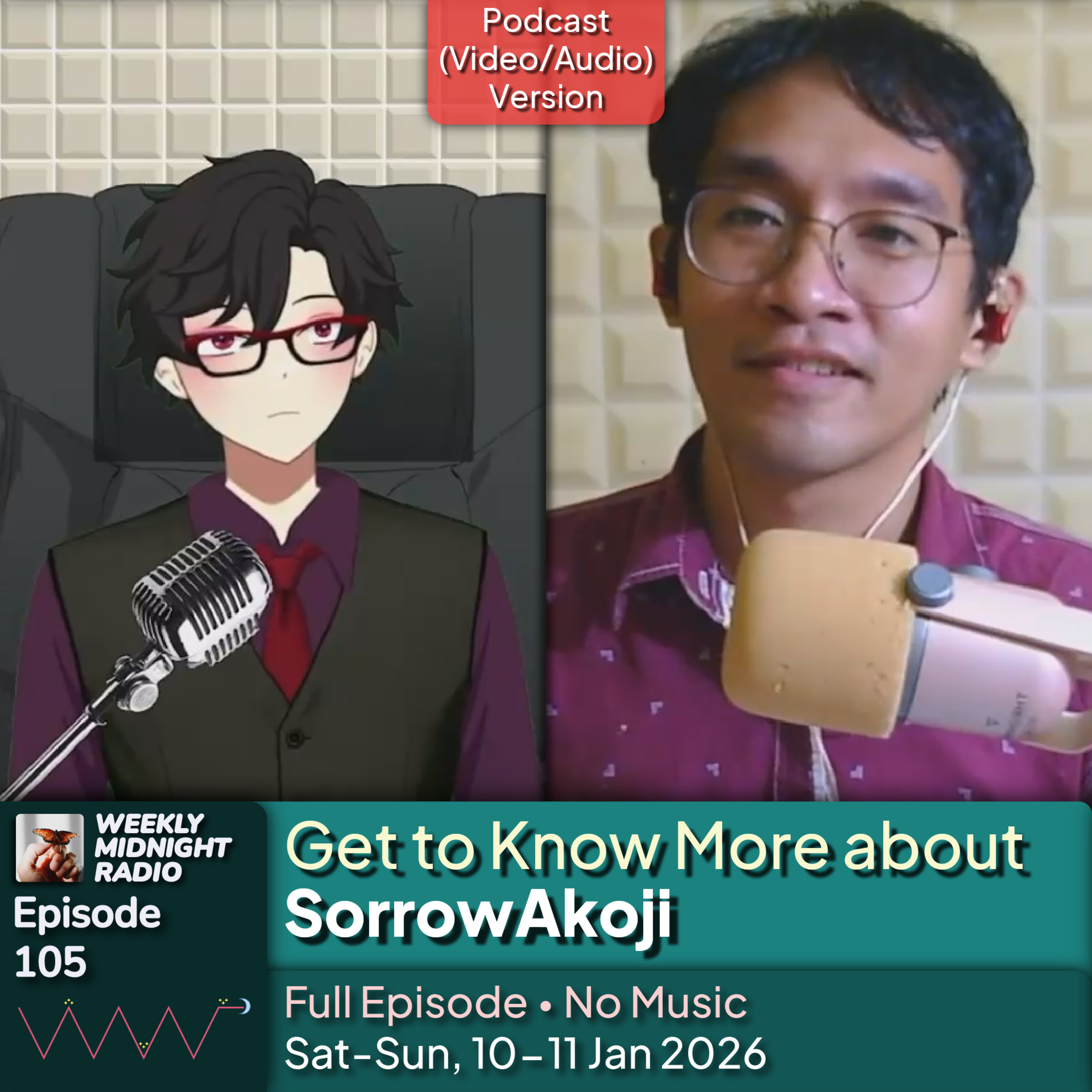 (ID/EN) #WMR EP 105: Get to Know More about @SorrowAkoji • #WeeklyMidnightRadio episode artwork