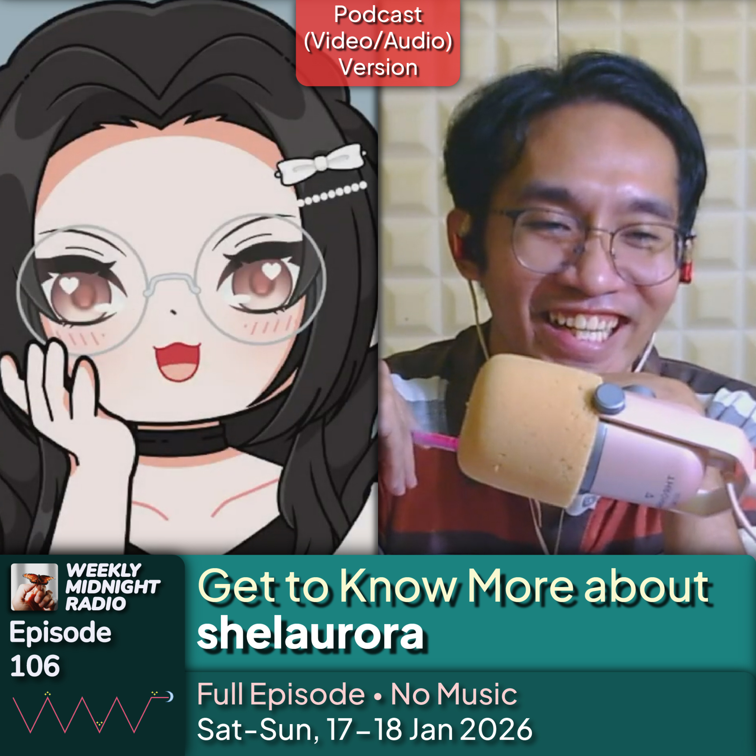 (ID/EN) #WMR EP 106: Get to Know More about @shelaurora • #WeeklyMidnightRadio episode artwork