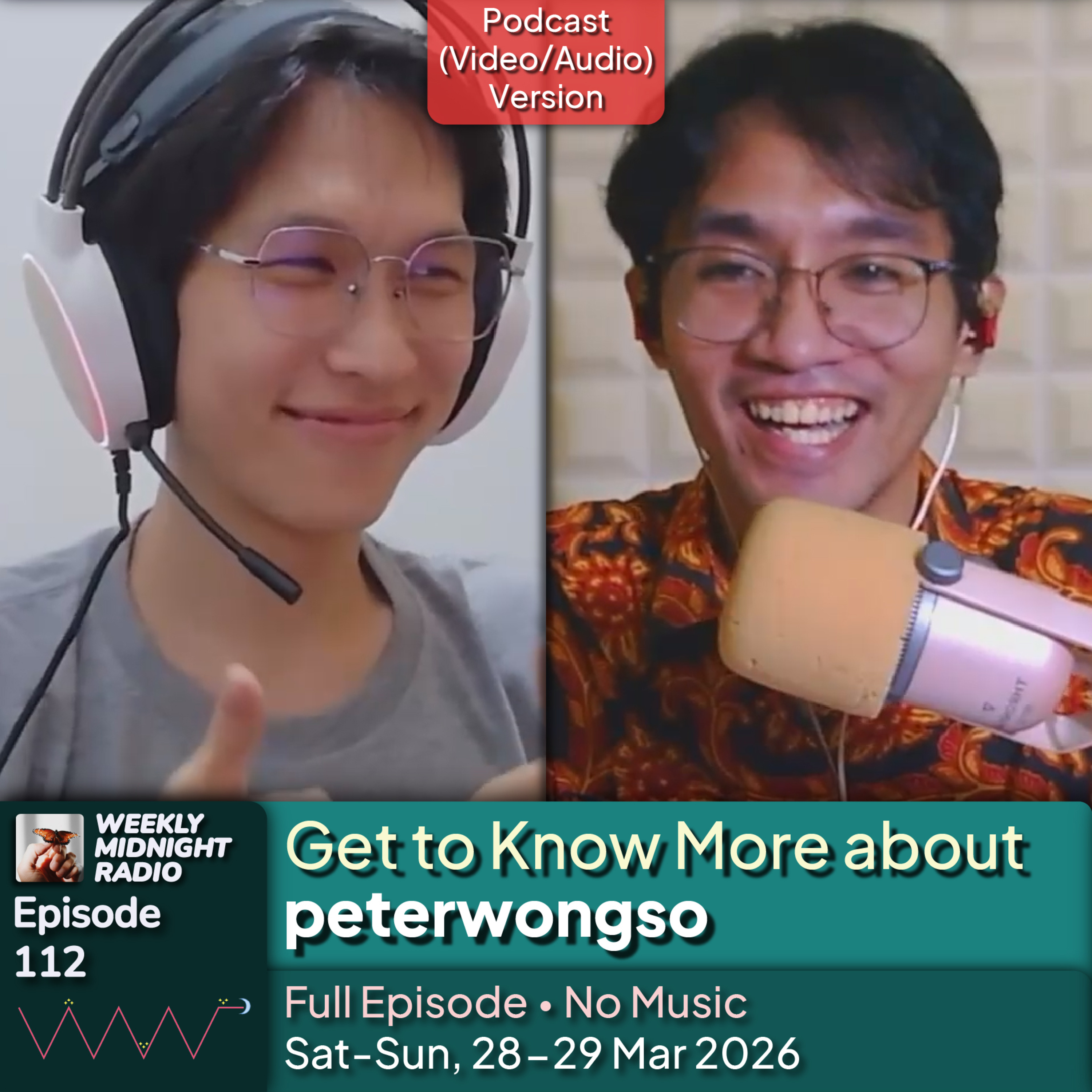 (ID/EN) #WMR EP 112: Get to Know More about @peterwongso • #WeeklyMidnightRadio episode artwork