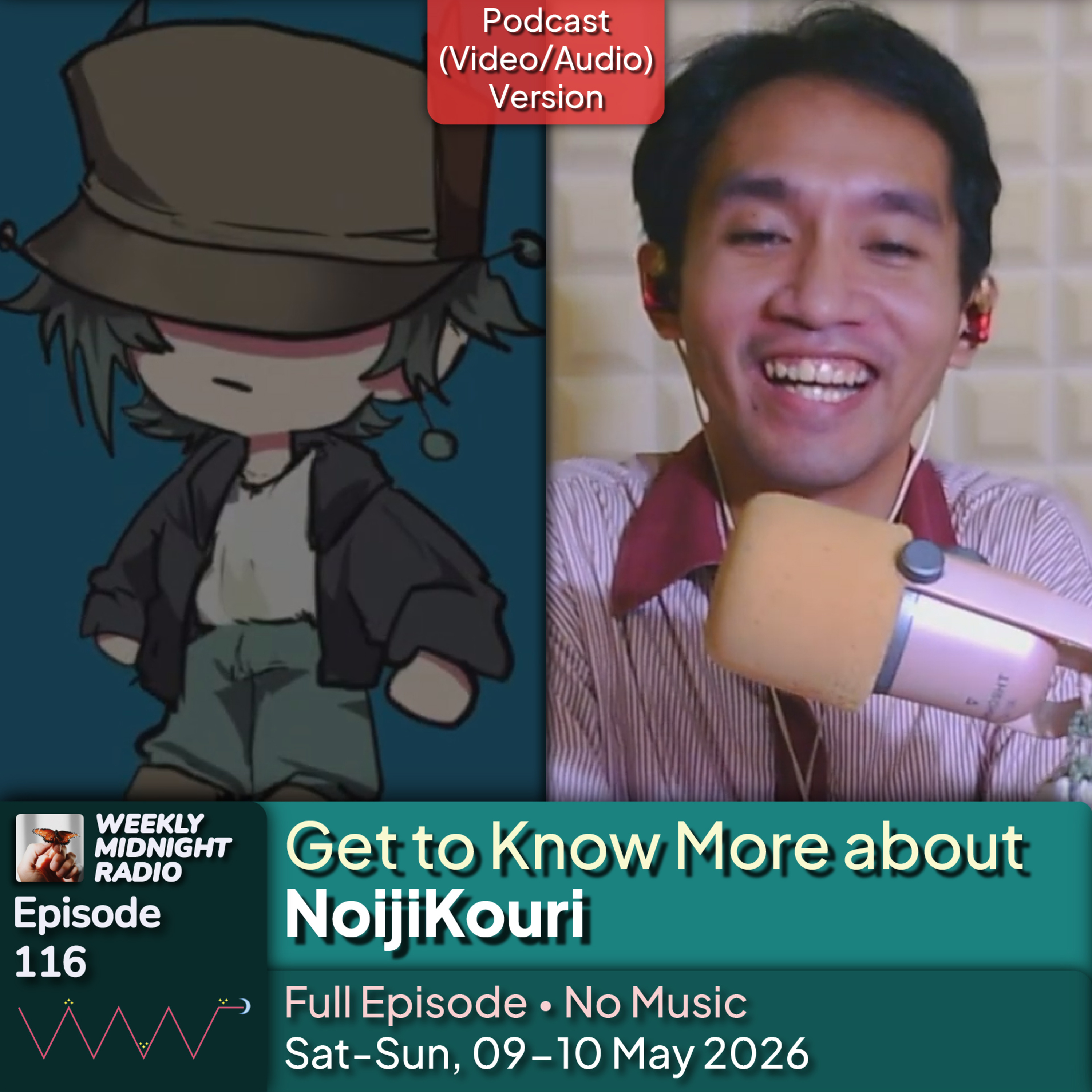 (ID/EN) #WMR EP 116: Get to Know More about @NoijiKouri • #WeeklyMidnightRadio episode artwork