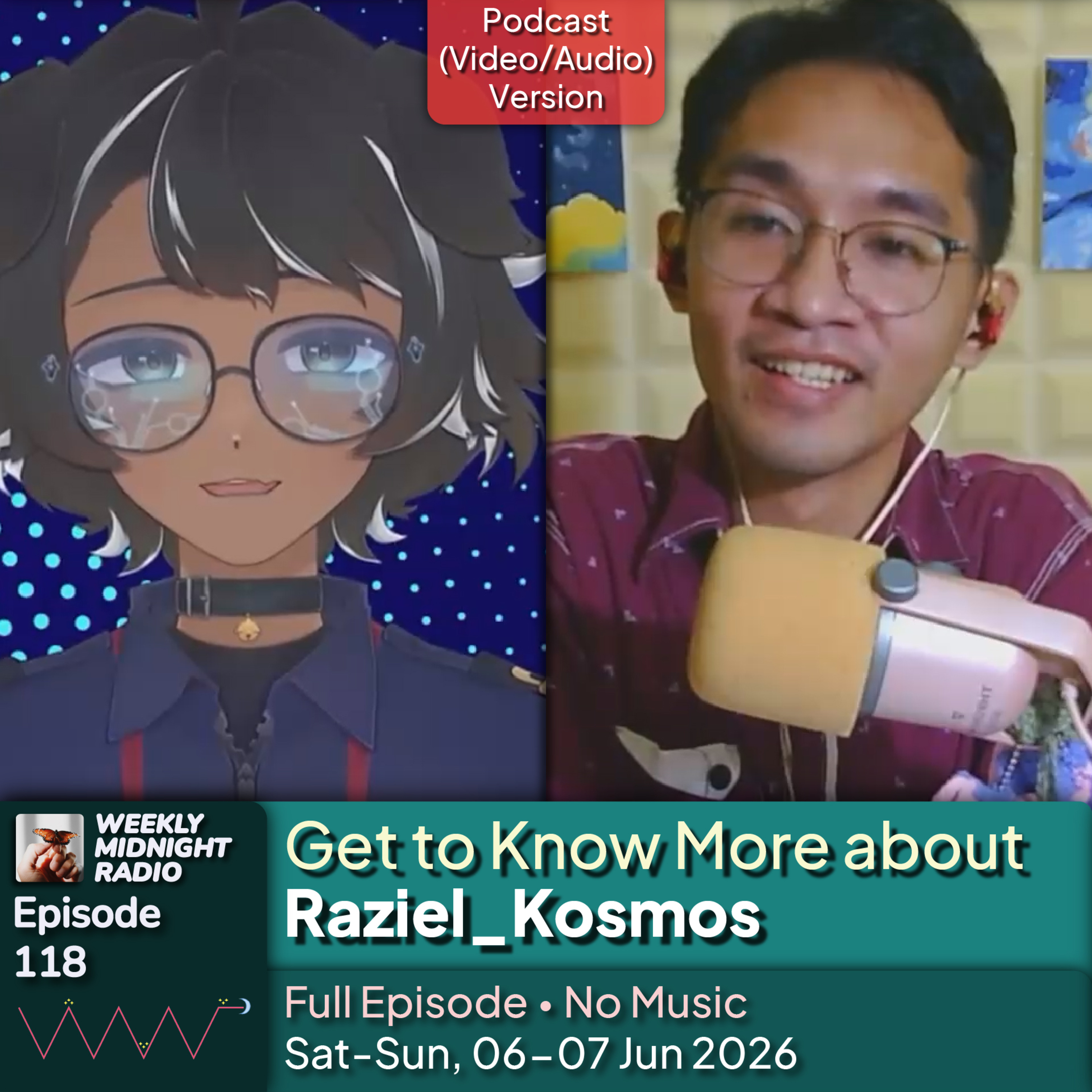 (ID/EN) #WMR Ep 118: Get to Know More about @Raziel_Kosmos • #WeeklyMidnightRadio episode artwork