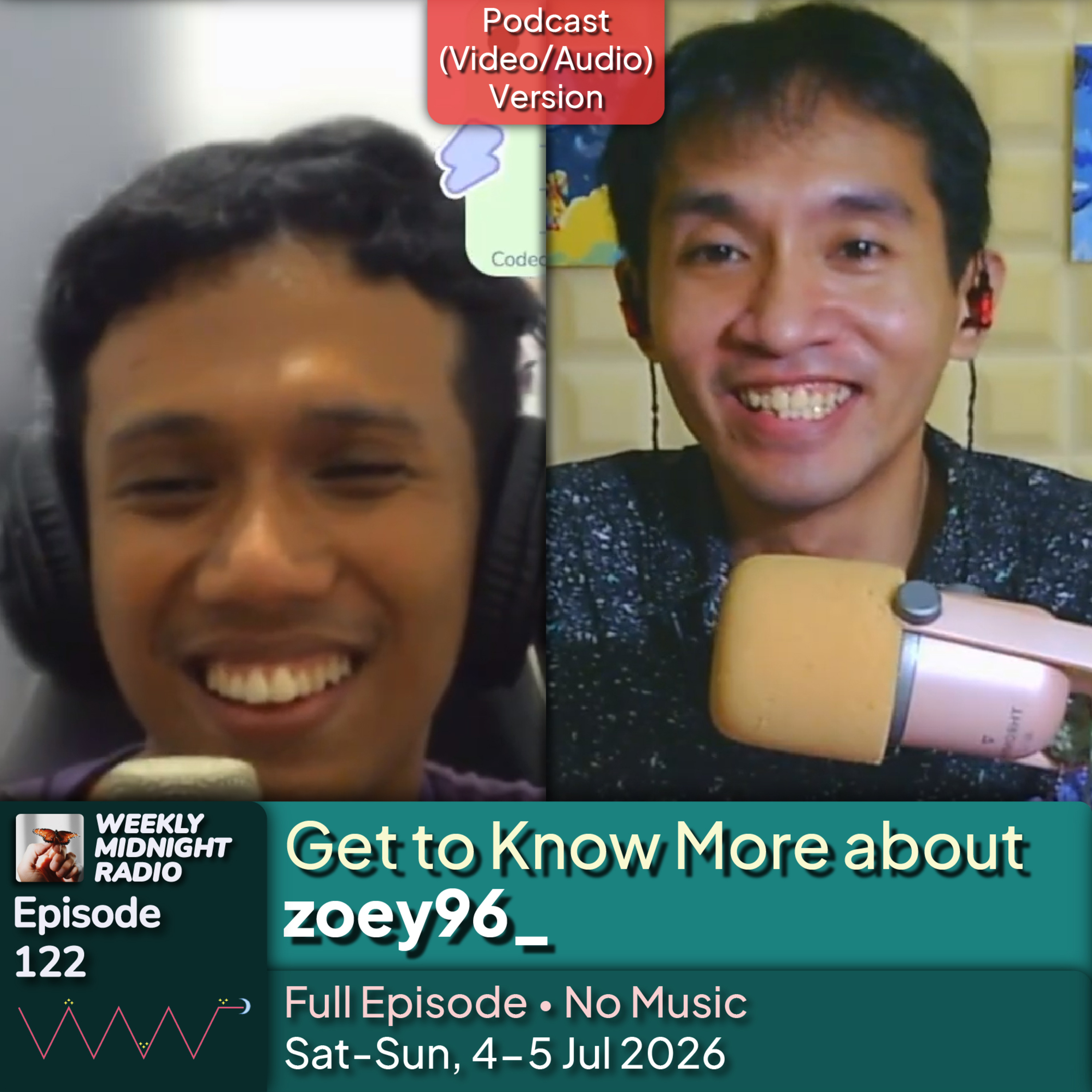 (ID/EN) #WMR Ep 122: Get to Know More about @zoey96_ β’ #WeeklyMidnightRadio episode artwork
