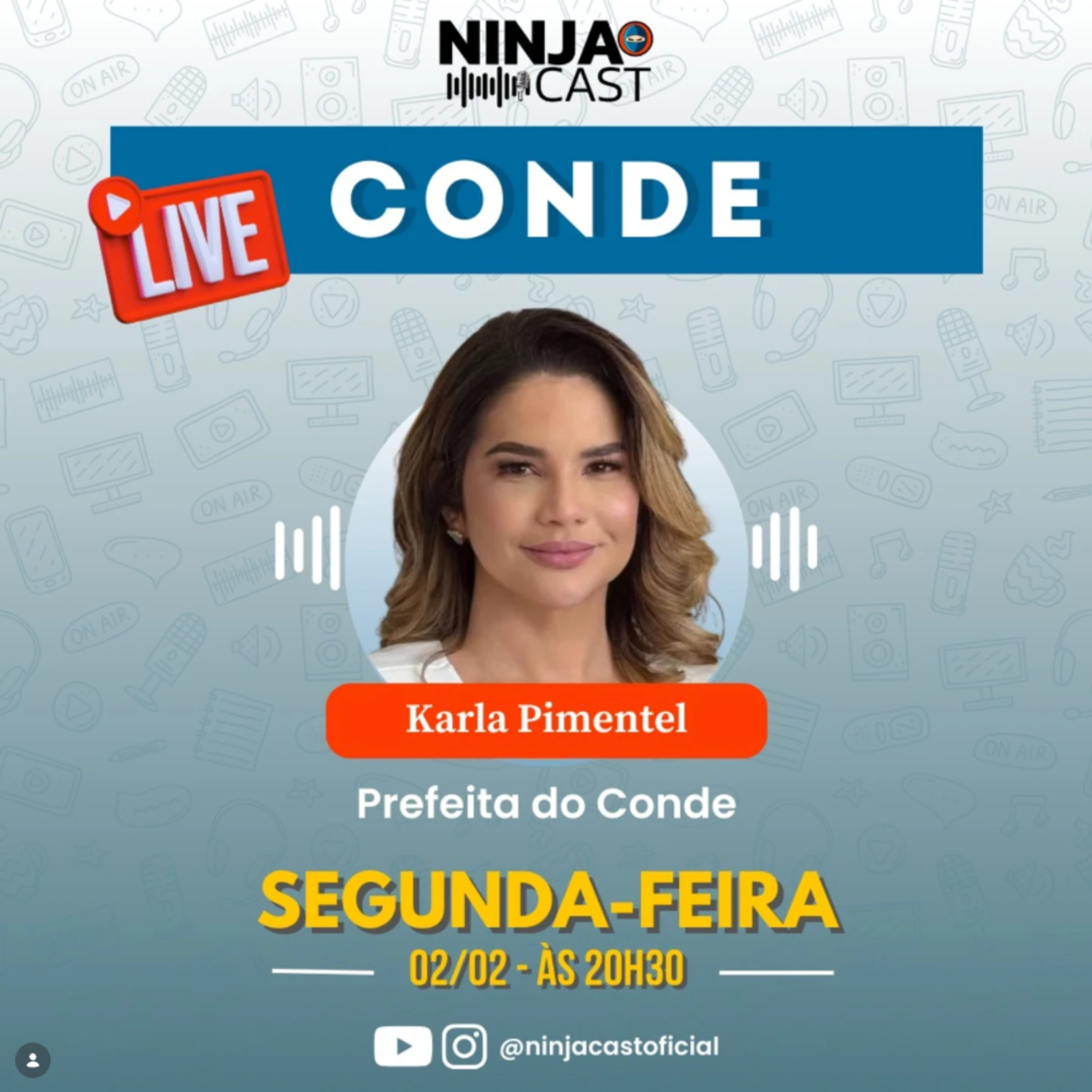 KARLA PIMENTEL: Gestão, Turismo e o Futuro do Conde | NinjaCast #AoVivo episode artwork