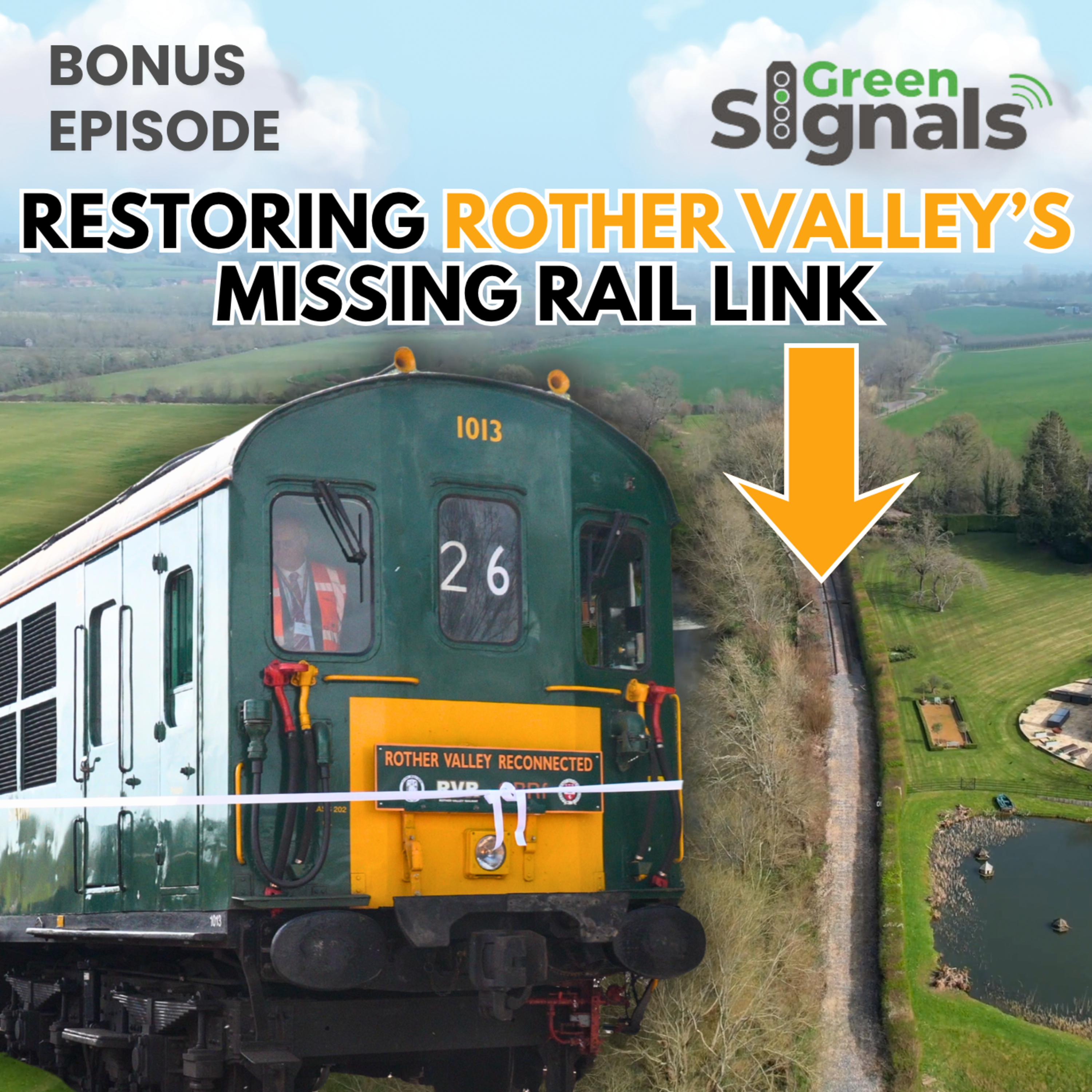 Restoring the missing rail link in the Rother Valley episode artwork