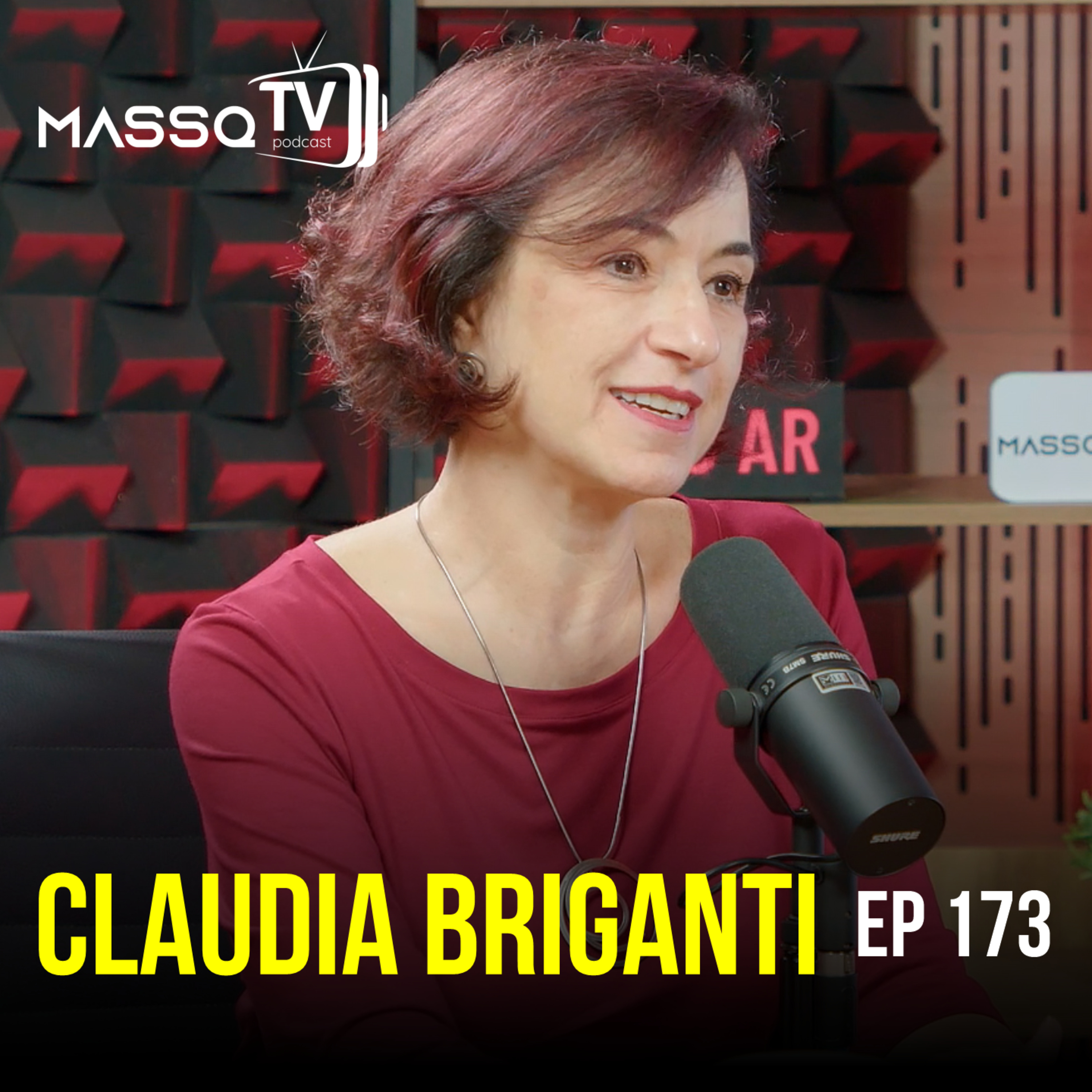 MASSQTV PODCAST - Claudia Briganti - Ep. 173 - VIDEOCAST episode artwork