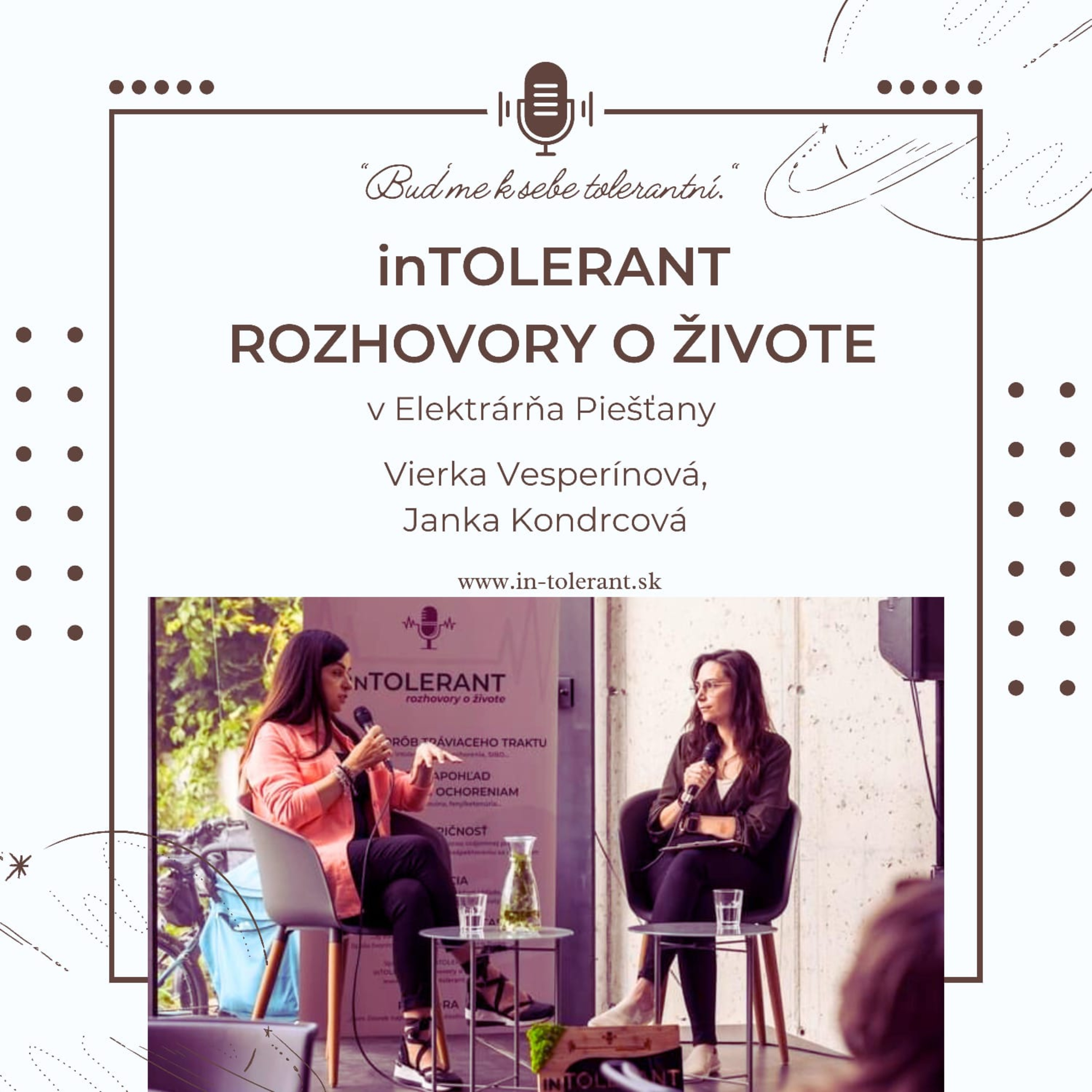 Jana Kondrcová - Podcast naživo 1.6.2024, Elektrárňa Piešťany | inTOLERANT - Rozhovory o živote