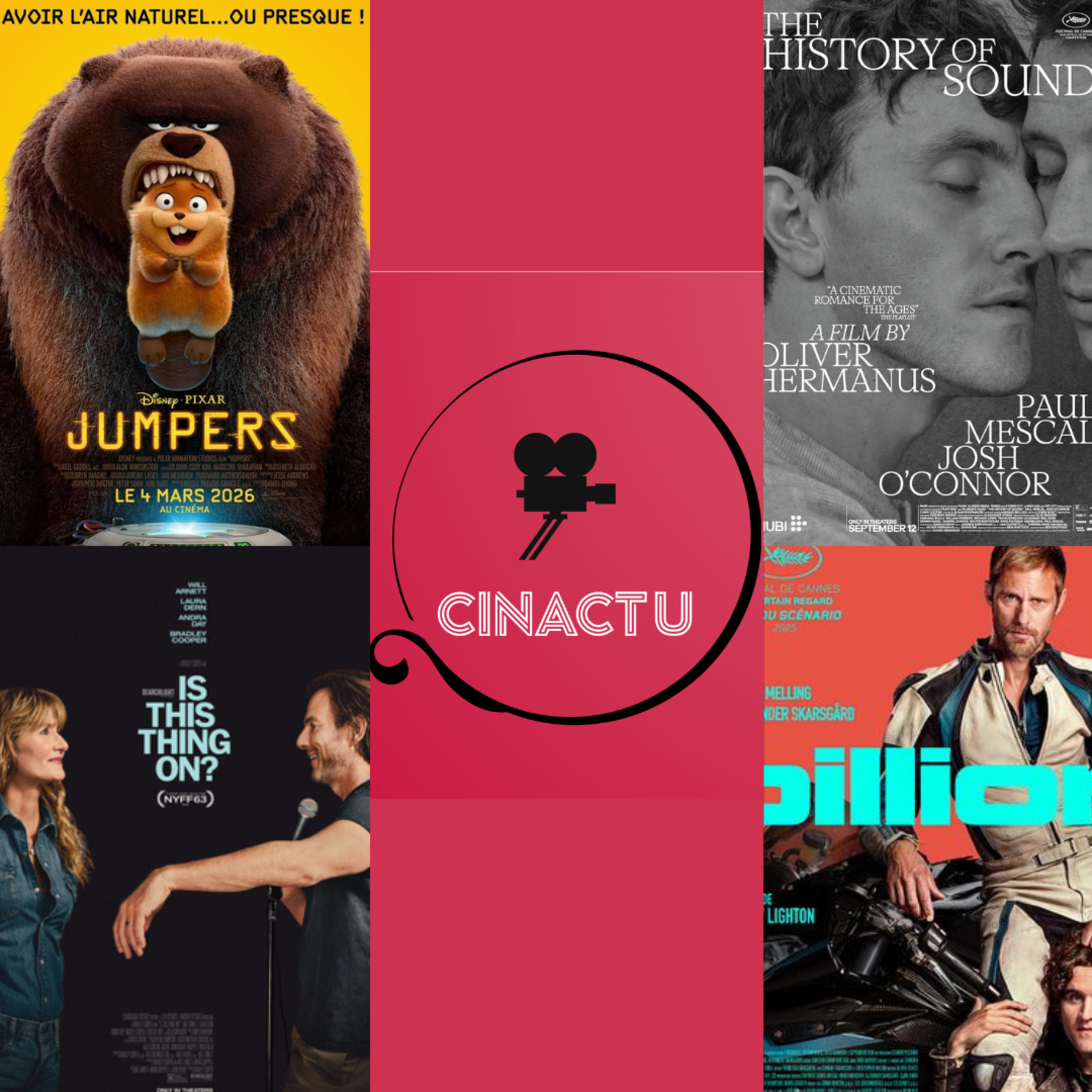 CinActu #53: Jumpers, Is This Thing On, The History of Sound, Christy, Pillion, Alter Ego, The Bride & Rue Málaga episode artwork