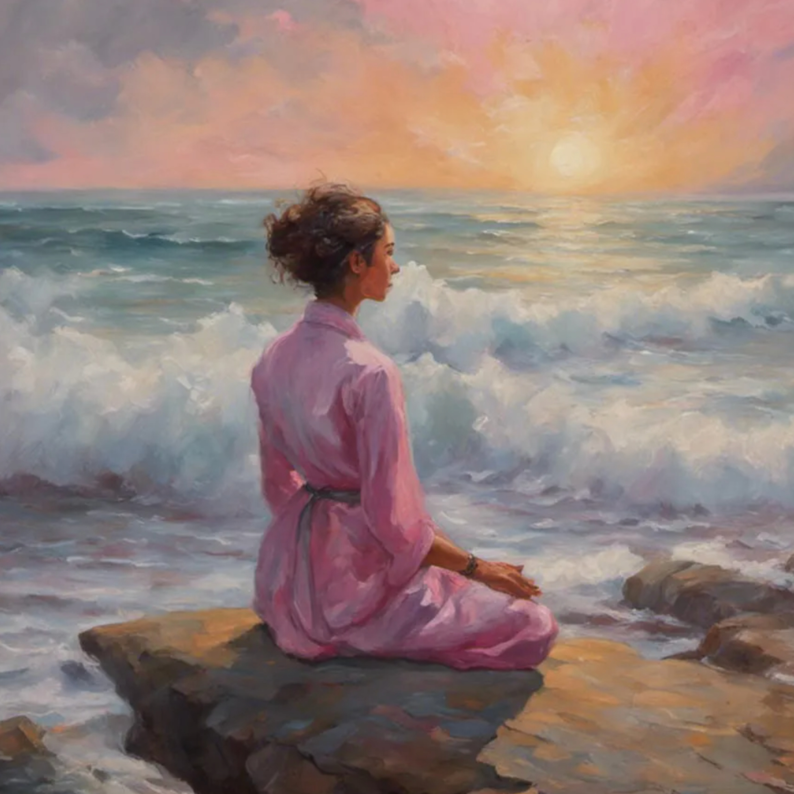 8 Hours of Soothing Pink Noise: Ocean Coast Crashing Waves for Deep Relaxation episode artwork