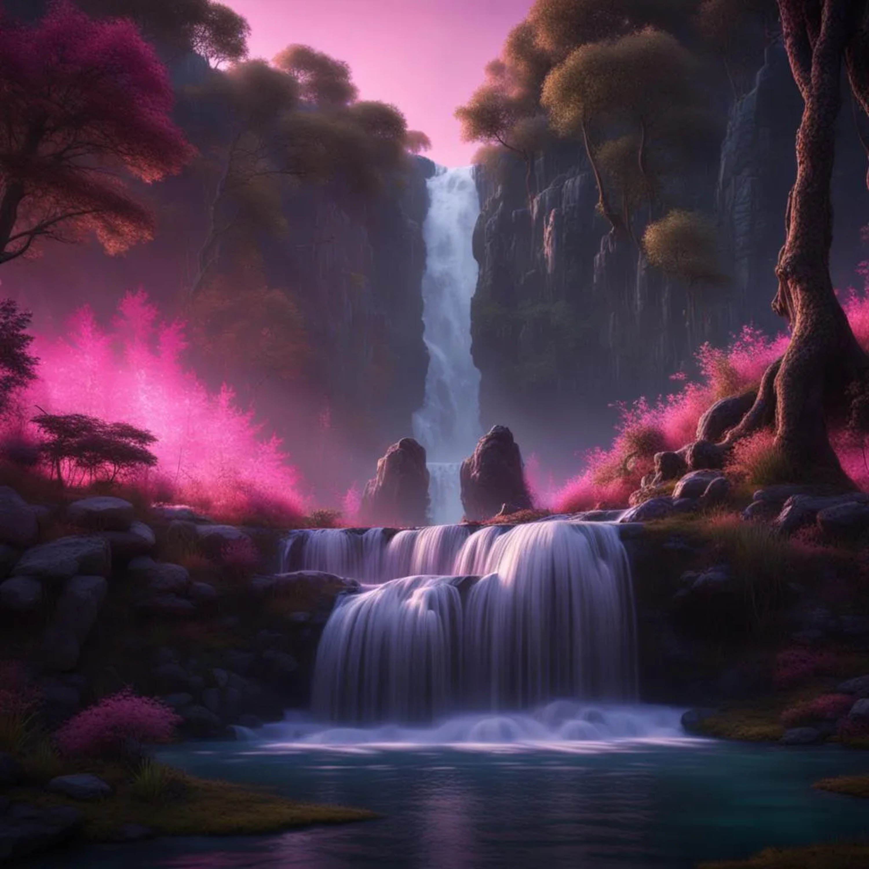 😴 8-Hour Sleep Oasis: Pink Noise with Tranquil Waterfall episode artwork