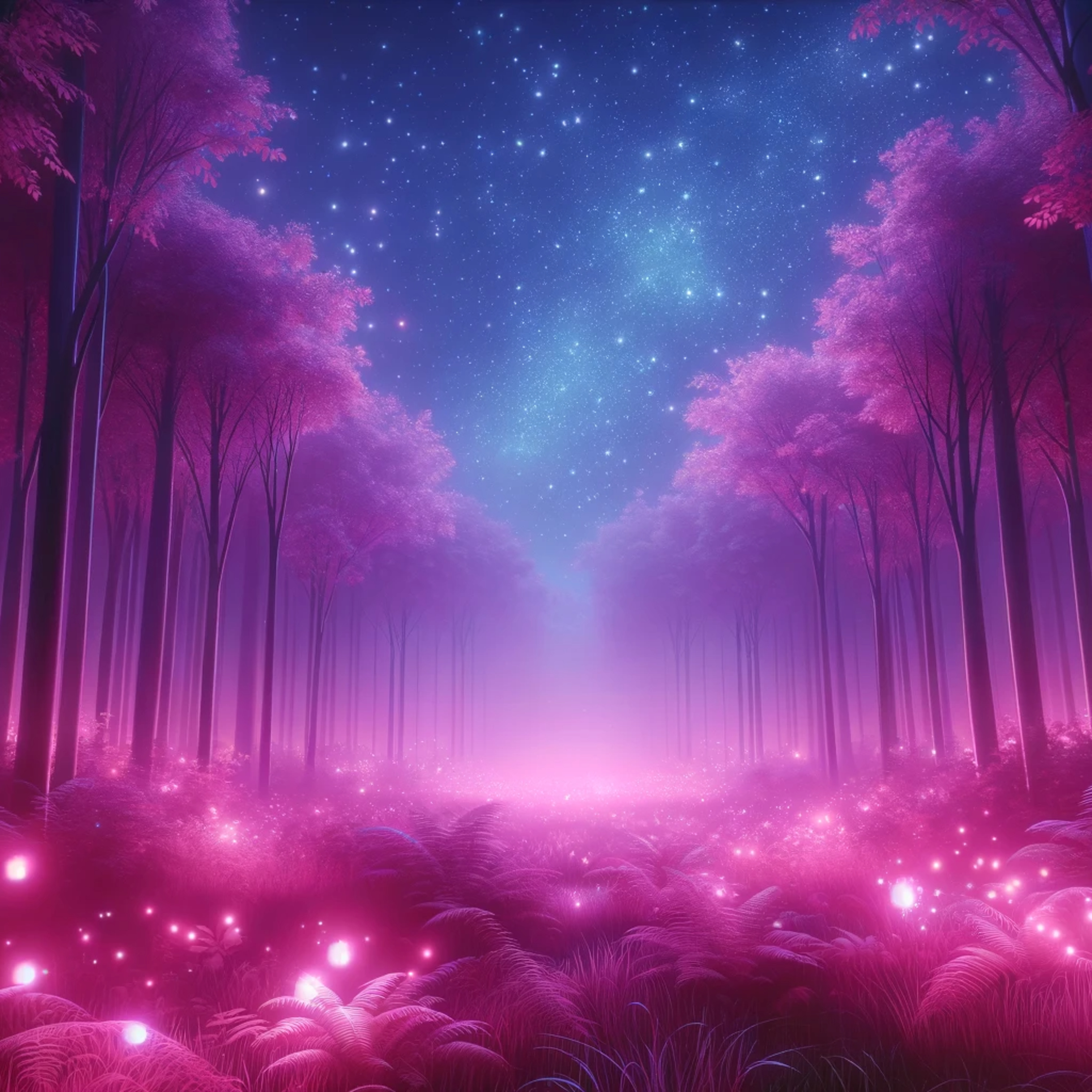 🍃 8 Hour Soft Pink Noise and Tranquil Night Forest episode artwork