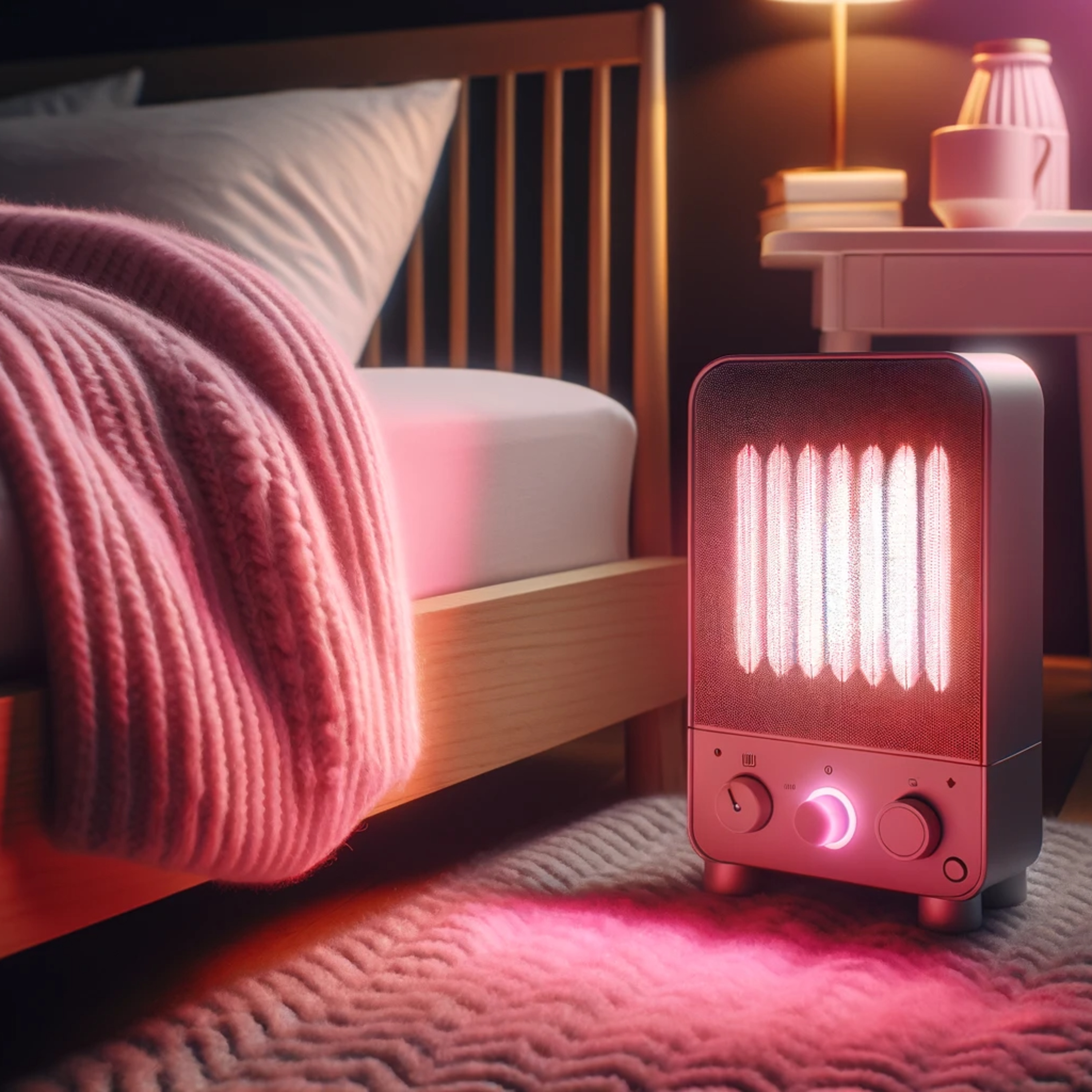 🔥 8 Hour Cozy Pink Noise and Warm Bedroom Heater Murmur episode artwork