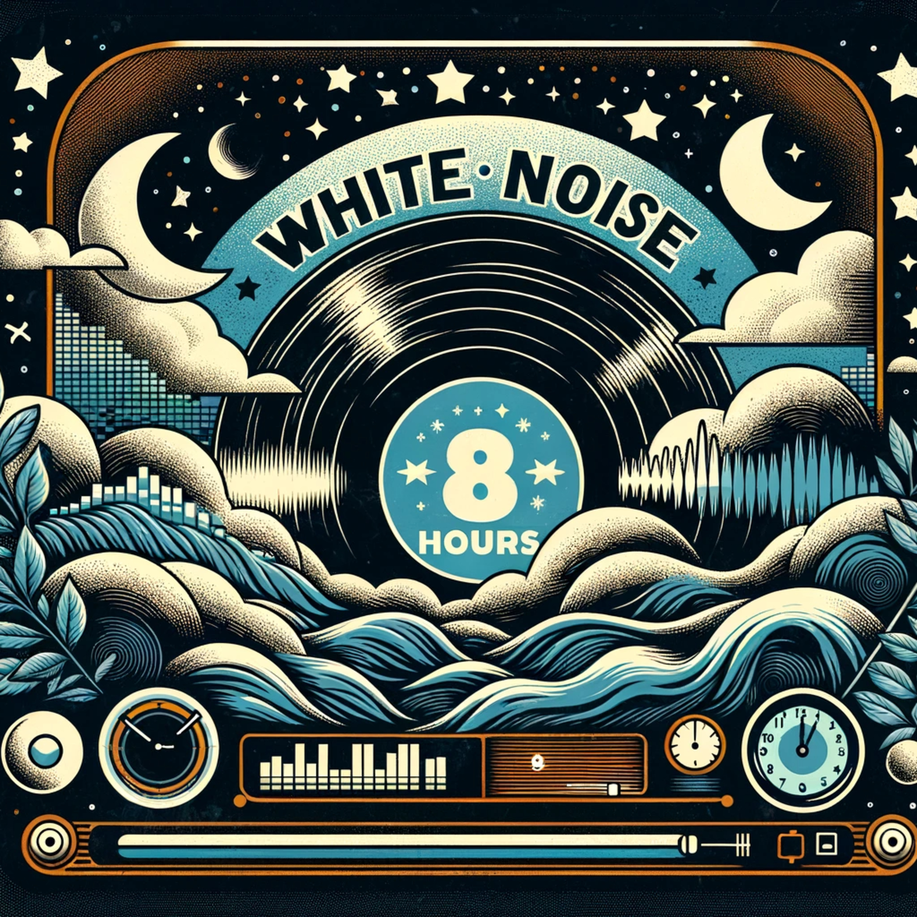 8-Hour White Noise & Vinyl Pops for Tinnitus Relief, Deep Sleep & Focus 🎧