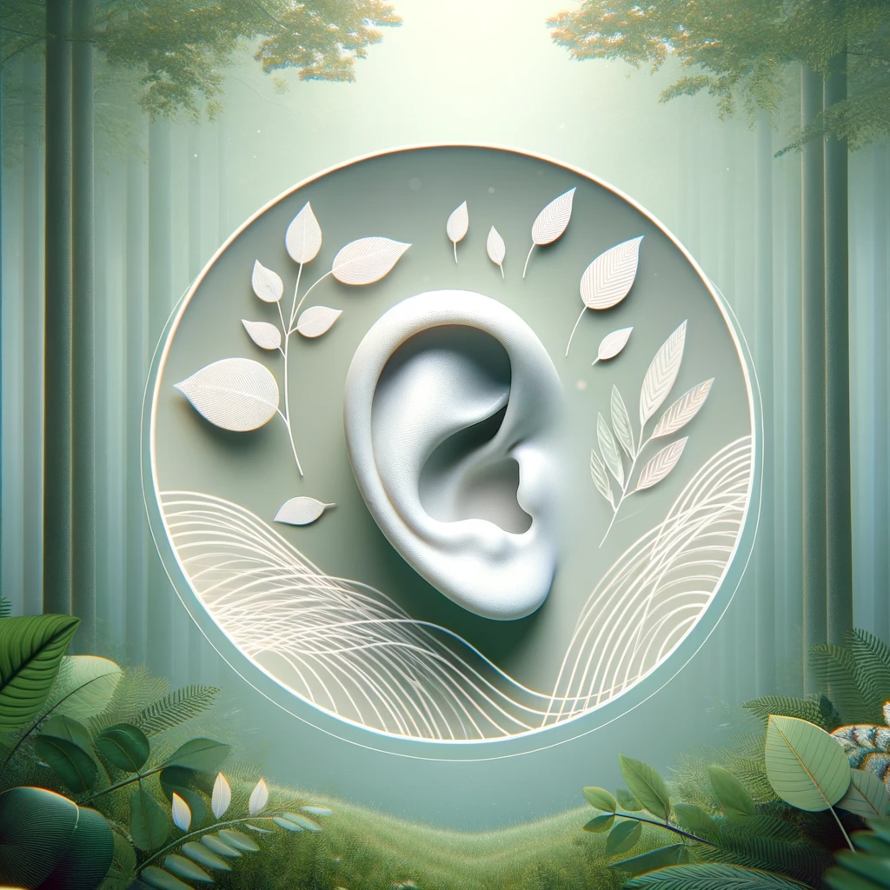 8 Hours of White Noise & Rustling Leaves for Tinnitus Relief, Deep Sleep & Focus 🌿 episode artwork