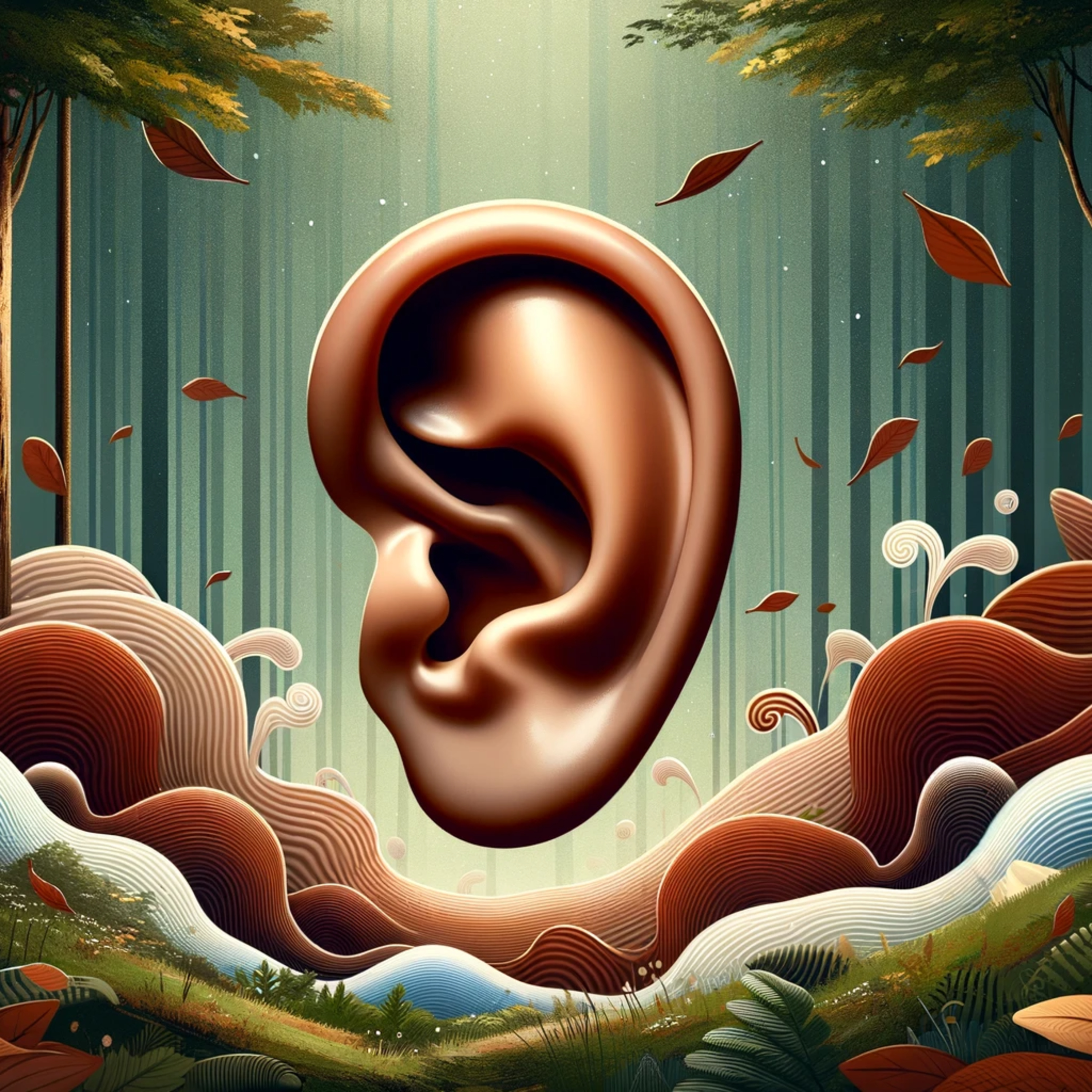 🌌 Brown Noise with Rustling Leaves for Deep Sleep & Tinnitus Relief