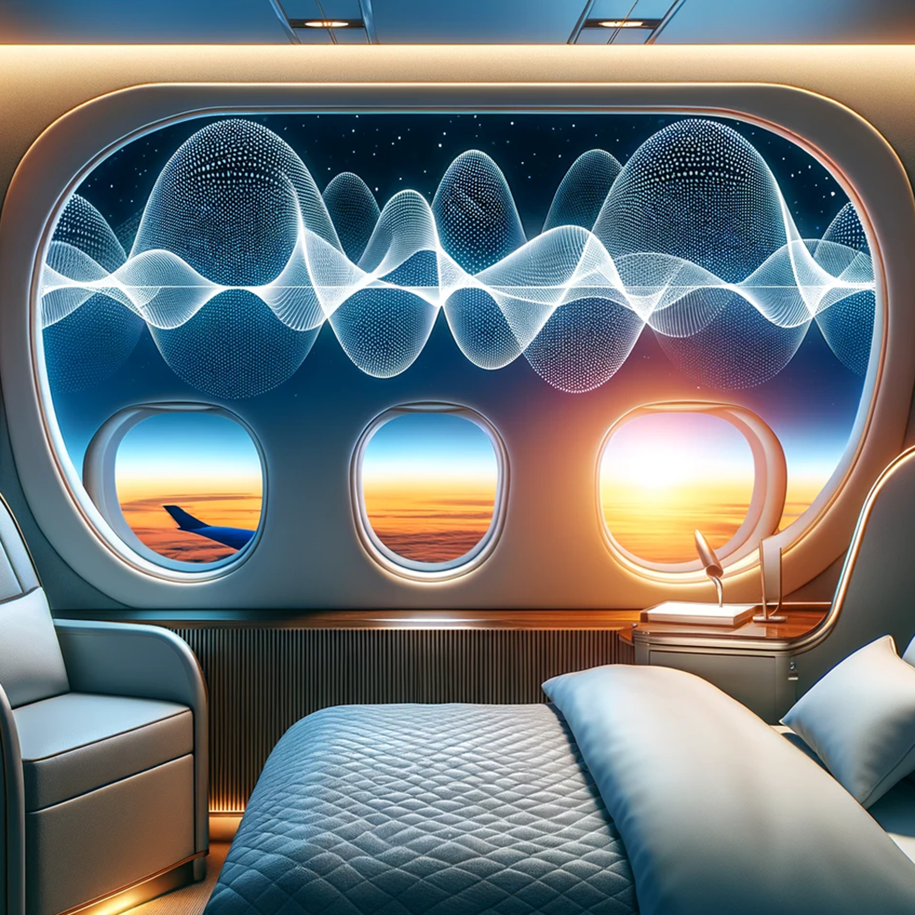 🌟 8-Hour Tinnitus Relief: White Noise & Gentle Airplane Cabin Sounds episode artwork