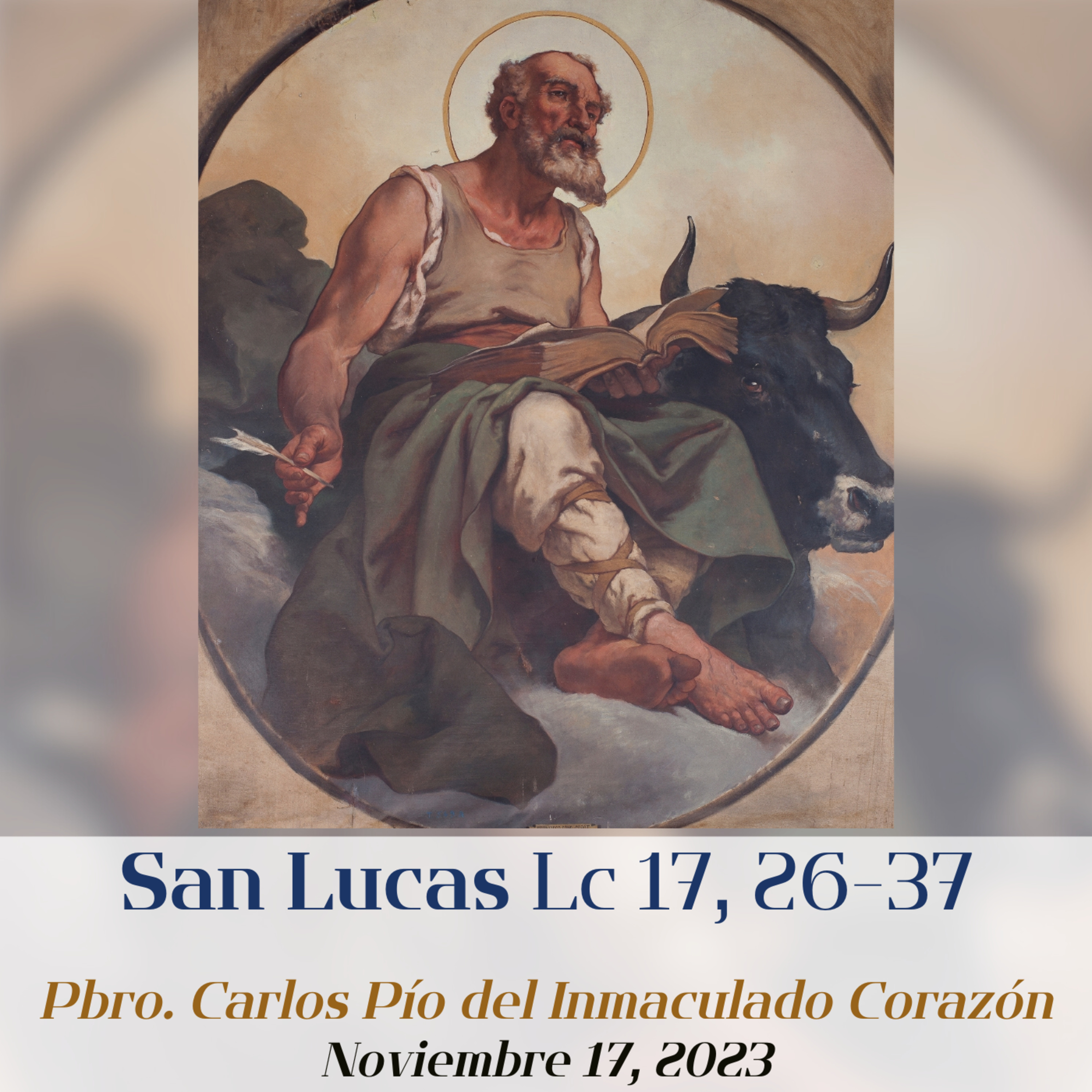 EVANGELIO Y PENSAMIENTO DEL DÍA 17 DE NOVIEMBRE, 2023. Pbro. Carlos Pío del Inmaculado Corazón episode artwork