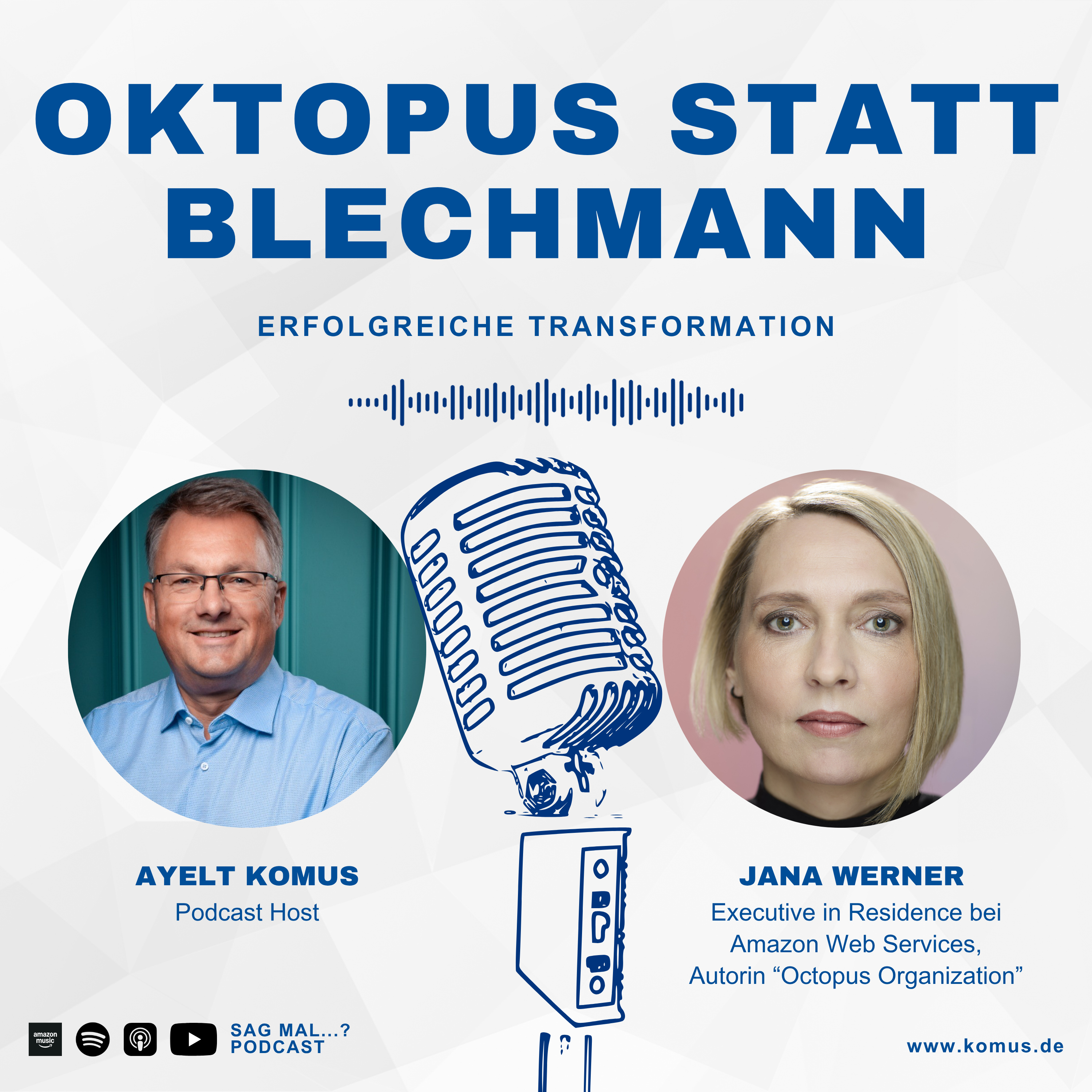 65 - Oktopus statt Blechmann – Warum Transformationen scheitern und wie es anders geht – mit Jana Werner (AWS und Buchautorin) episode artwork