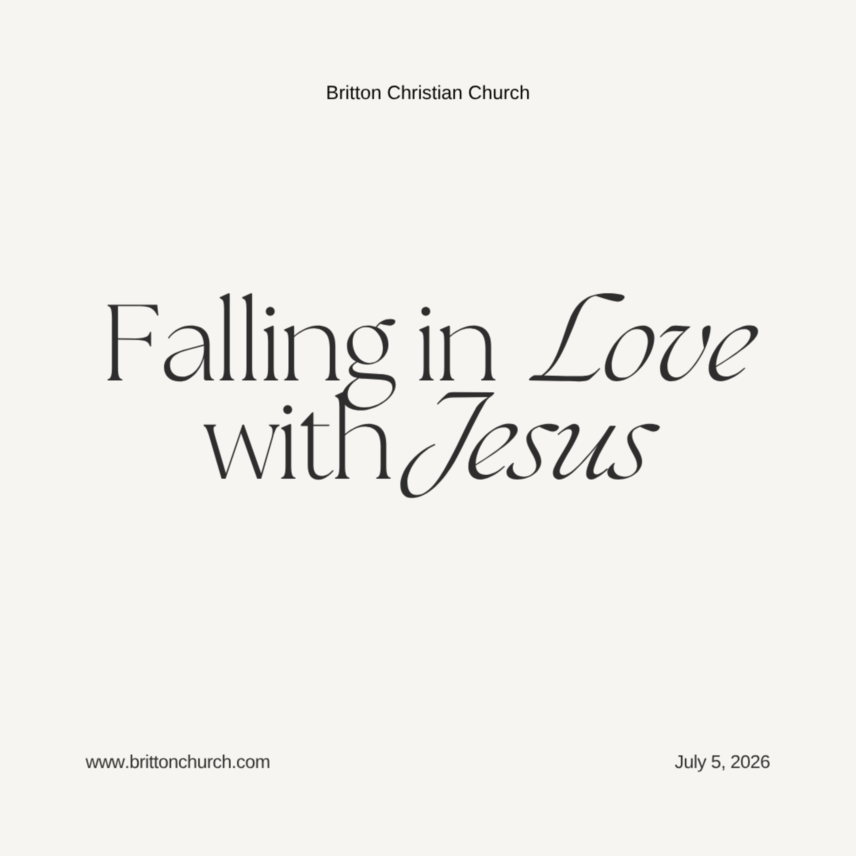 Falling in Love with Jesus episode artwork