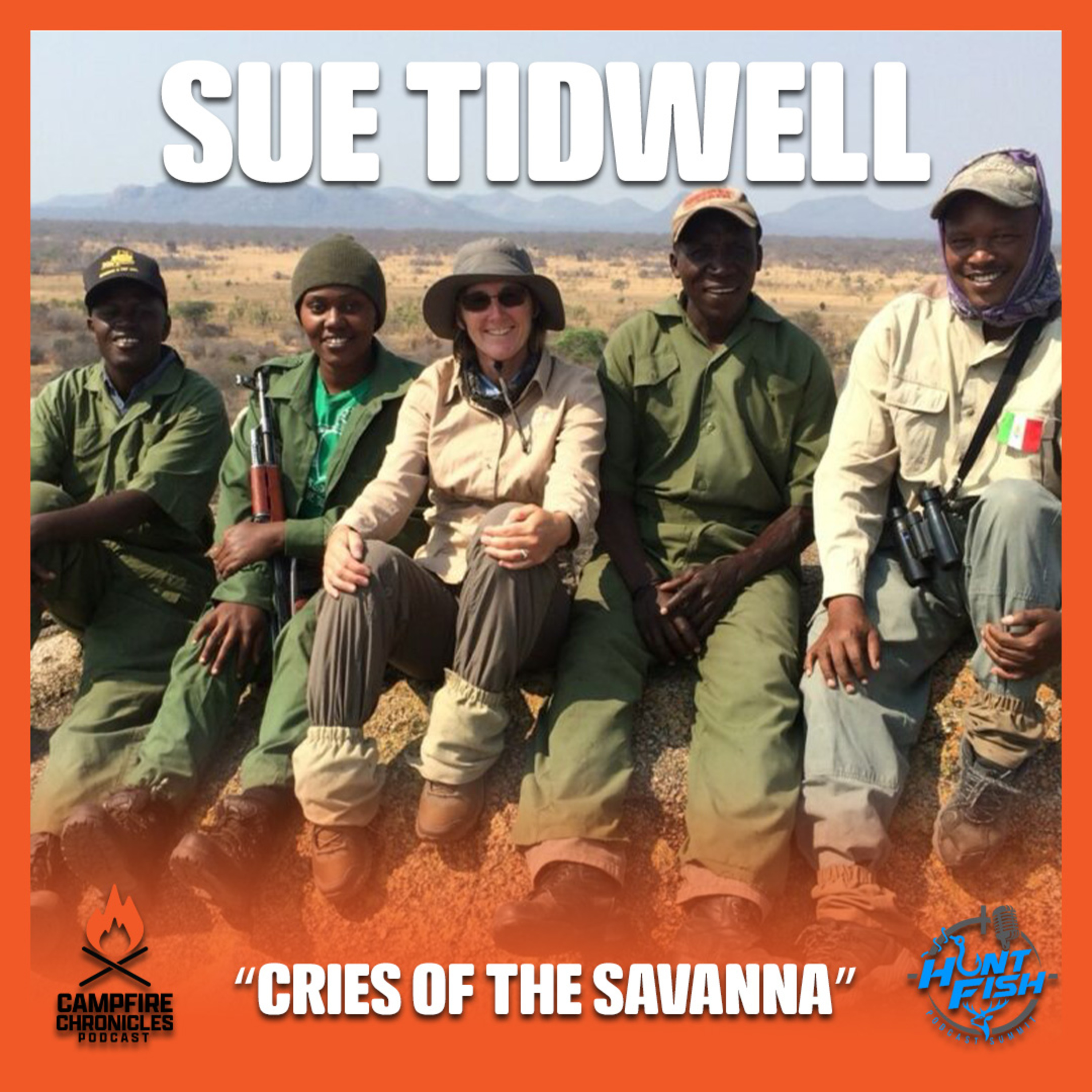 Episode 18: Sue Tidwell, Cries of the Savanna, and Are Cosmic Brownies Safe for Africa?