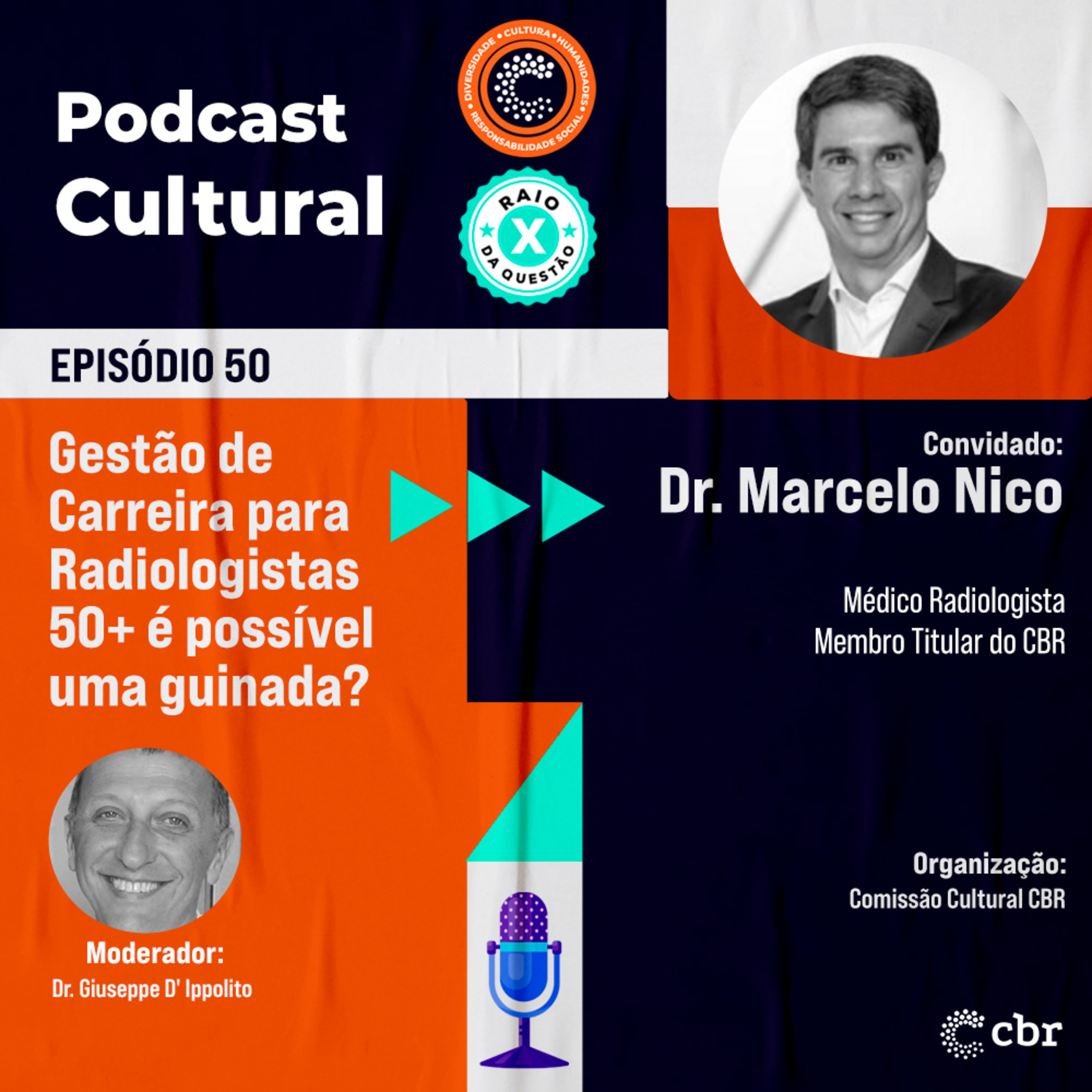 Episódio 50 - Gestão de Carreira para Radiologistas 50+ é possível uma guinada episode artwork