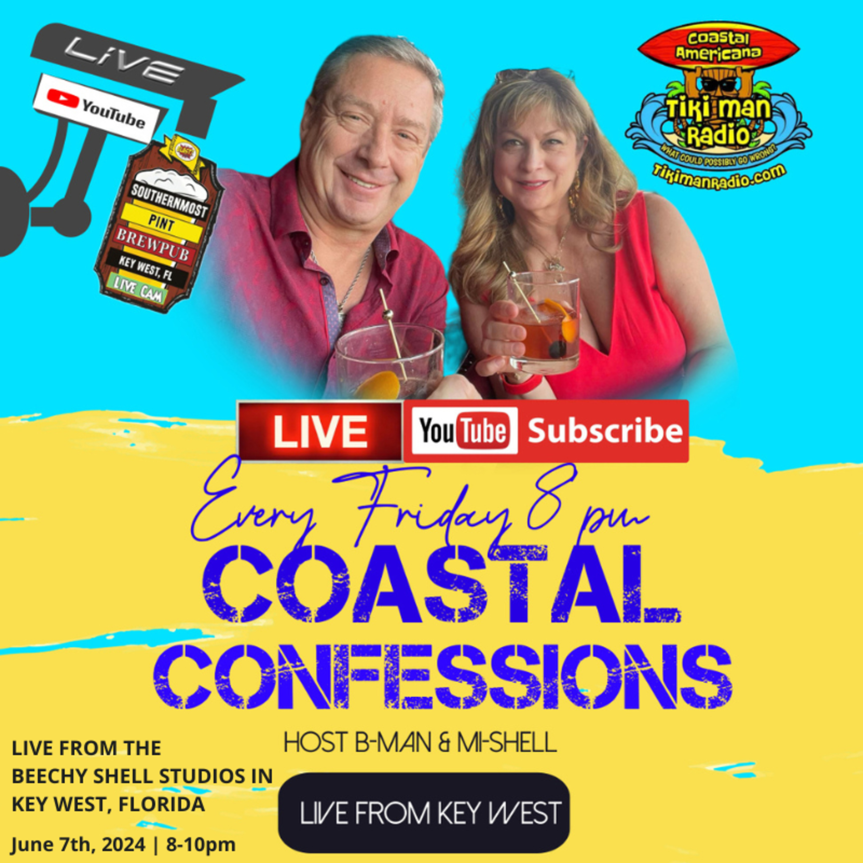 Coastal Confessions with B-Man & mi-Shell – June 7th, 2024 episode artwork