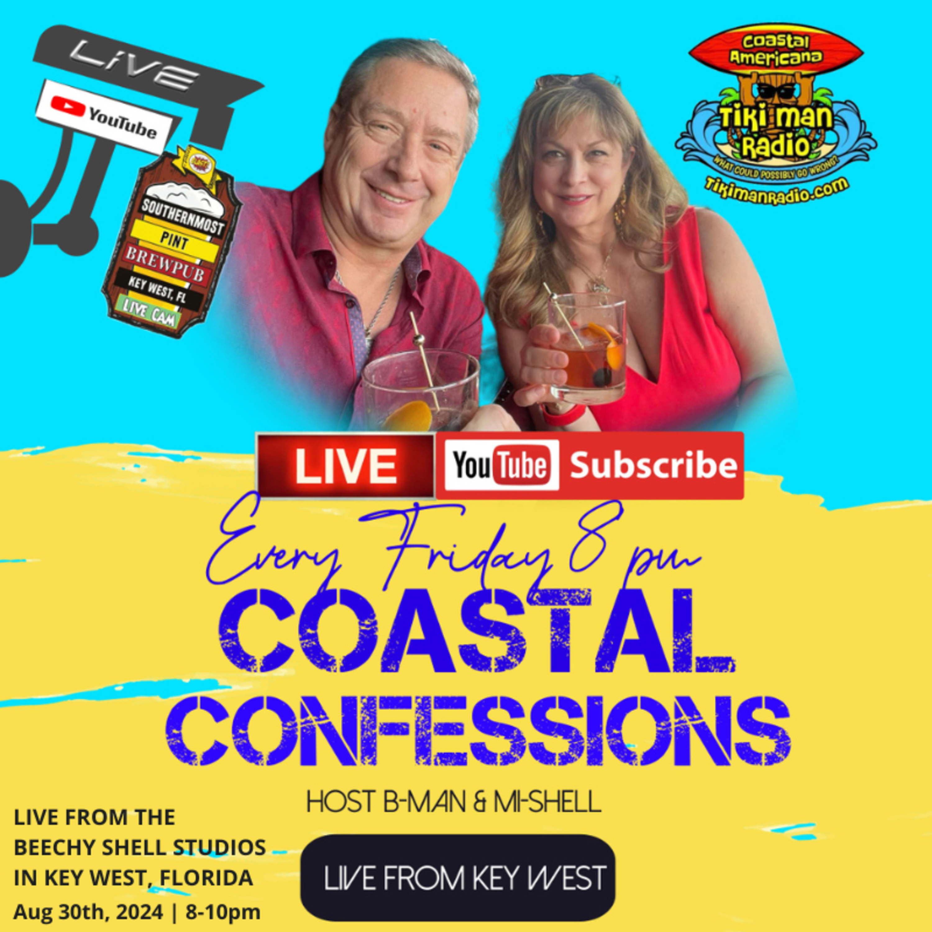 Coastal Confessions with B-Man & mi-Shell – August 30, 2024 episode artwork